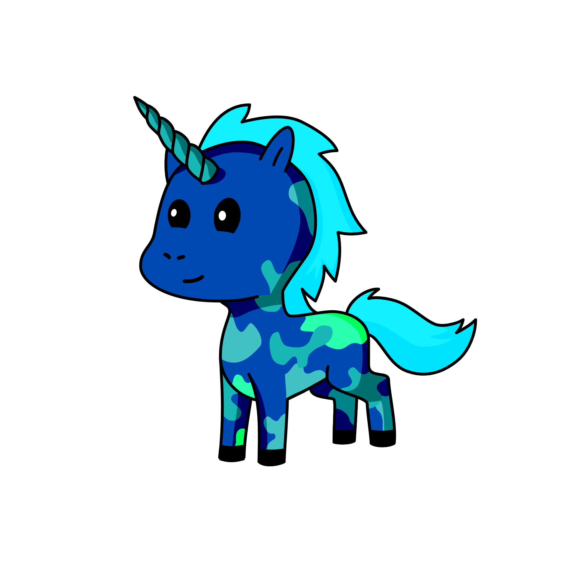 BLU, the unicorn