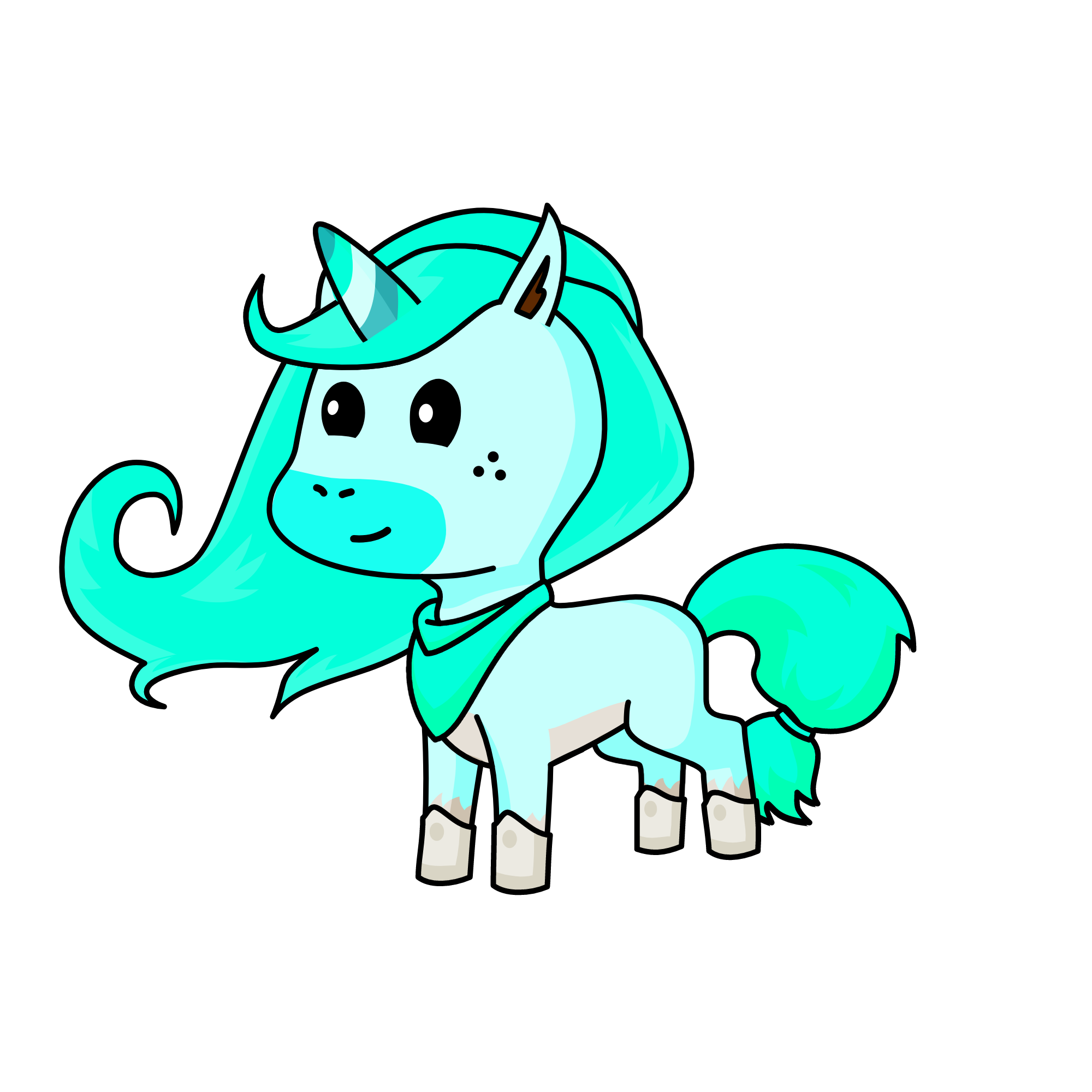 Snow Beauty, the unicorn