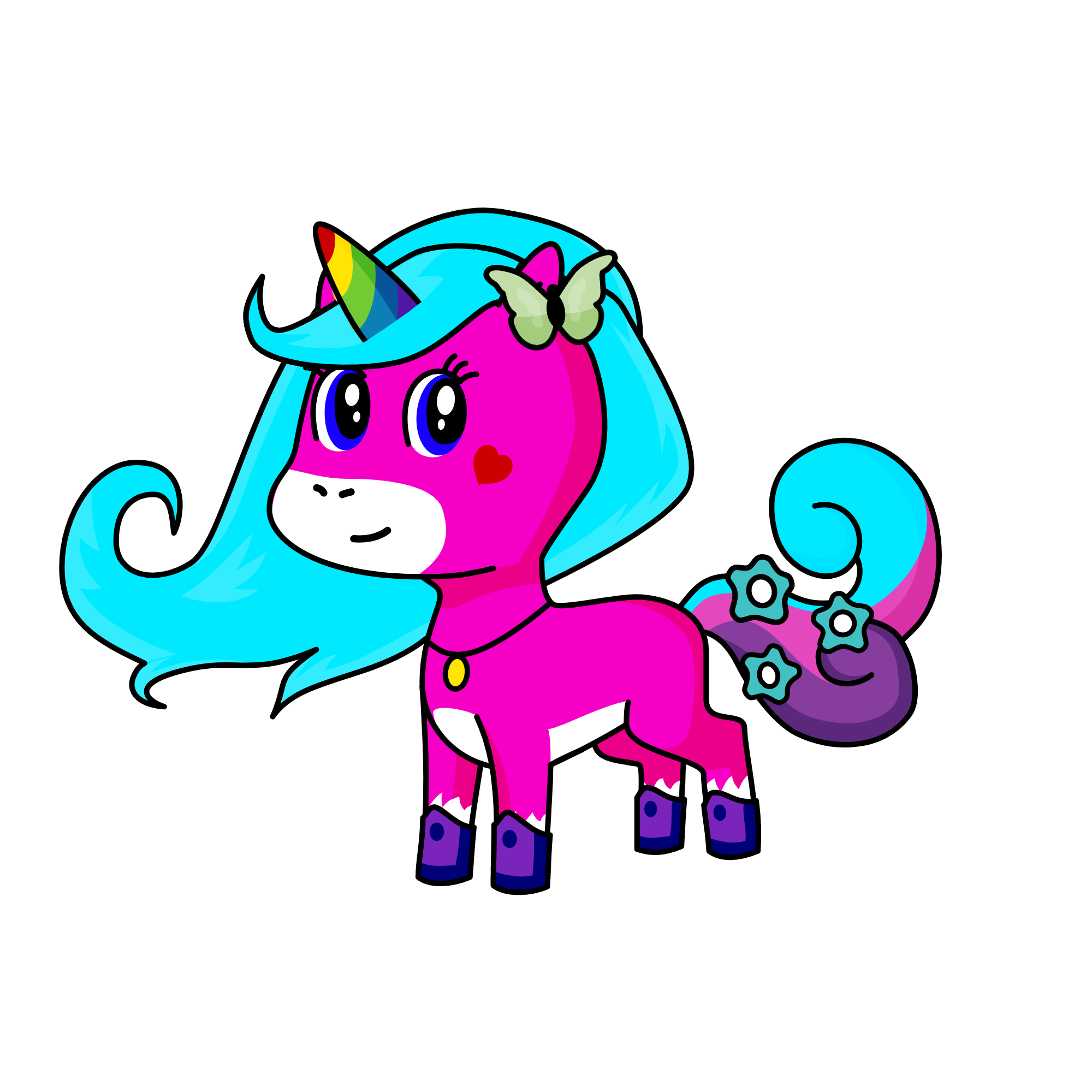 Pinky, the unicorn