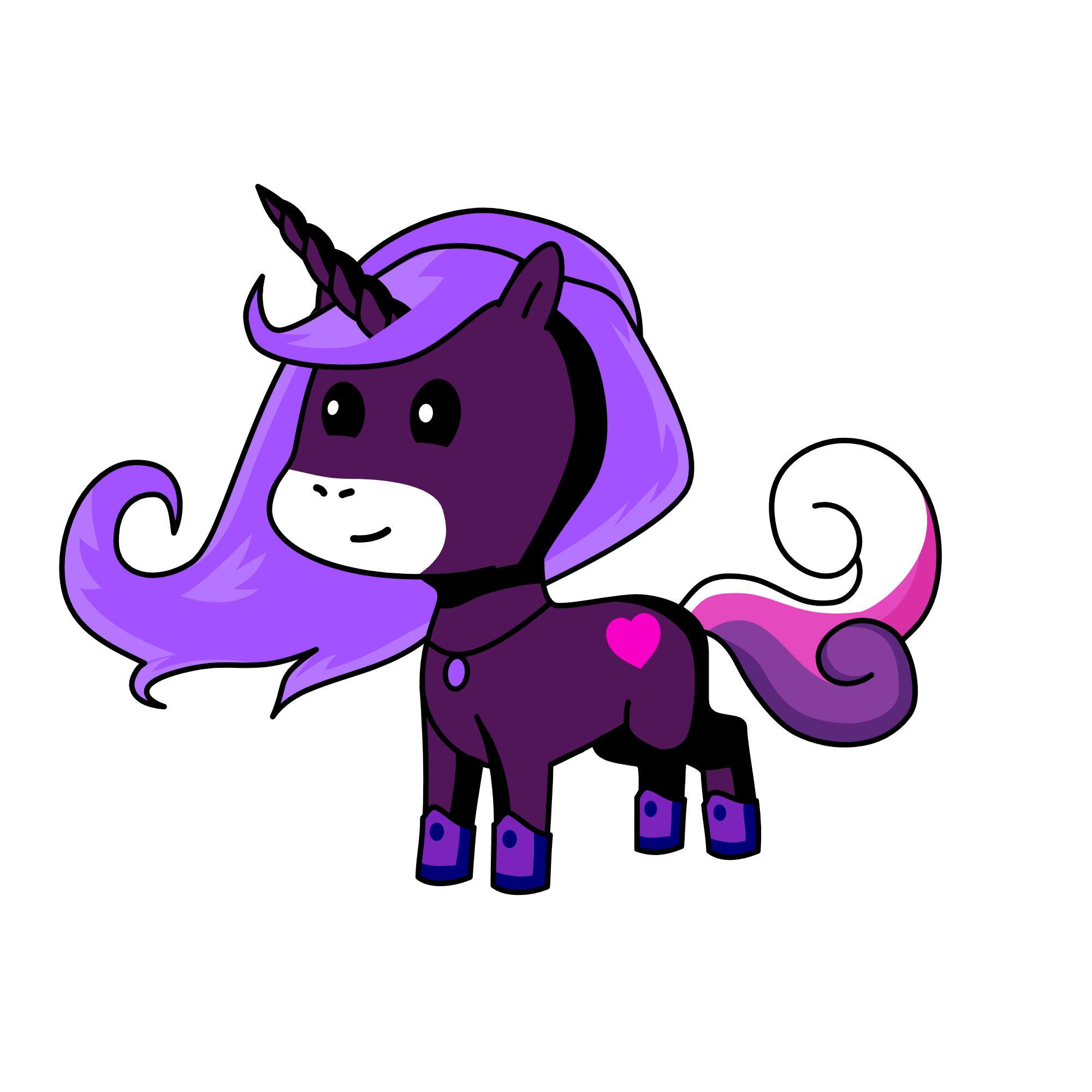 Bubbles, the unicorn