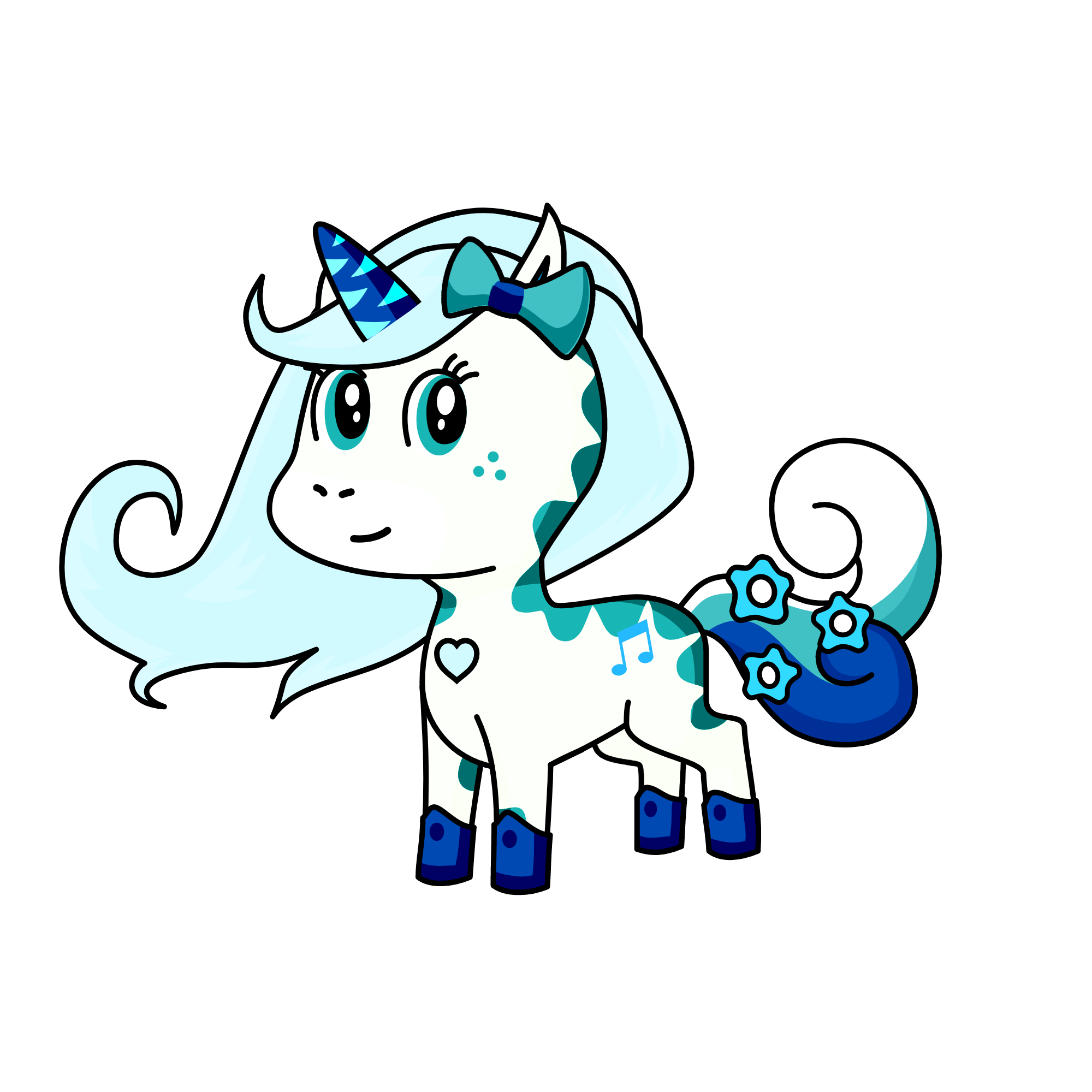 snowy, the unicorn