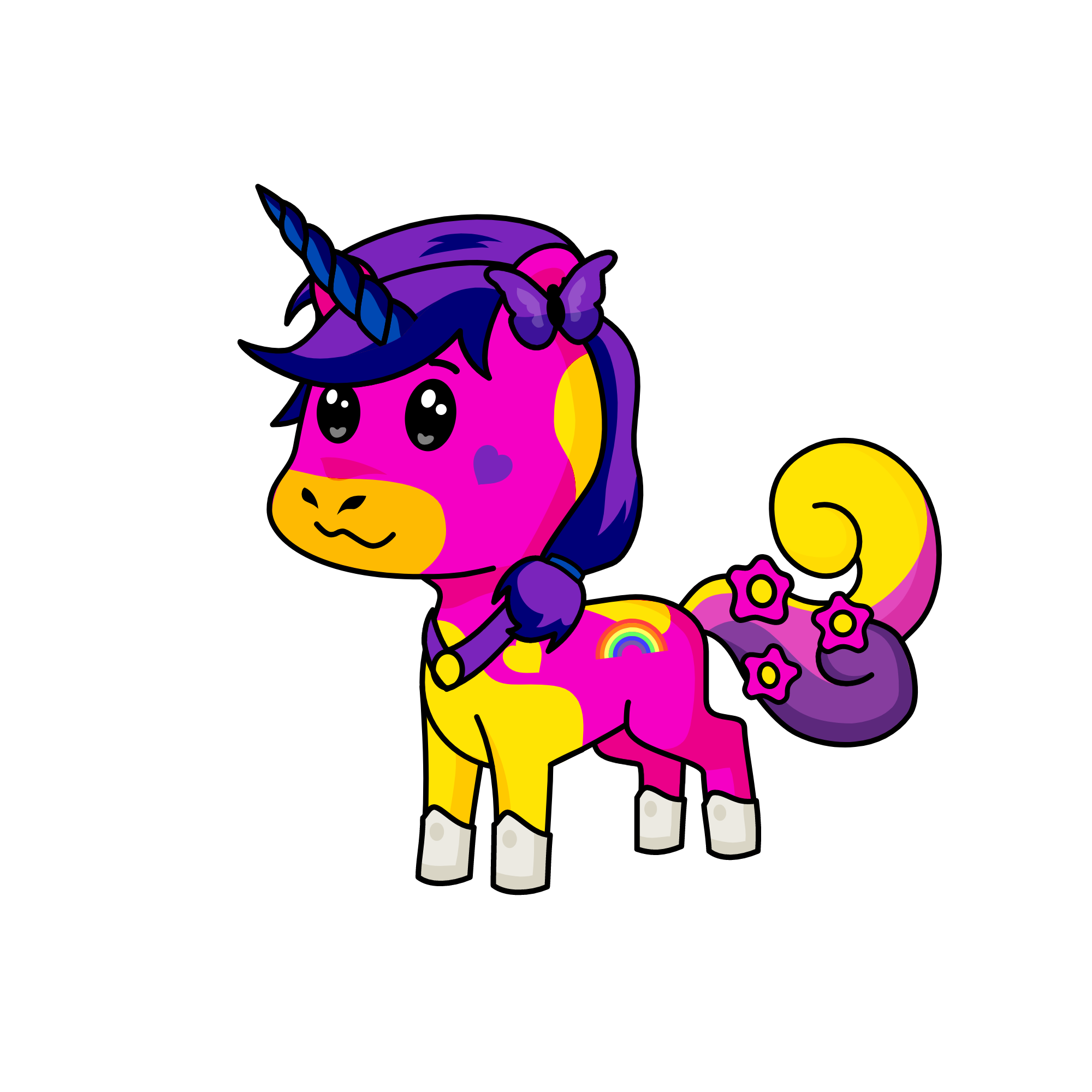 Lovelelie(daughter of Lovely), the unicorn