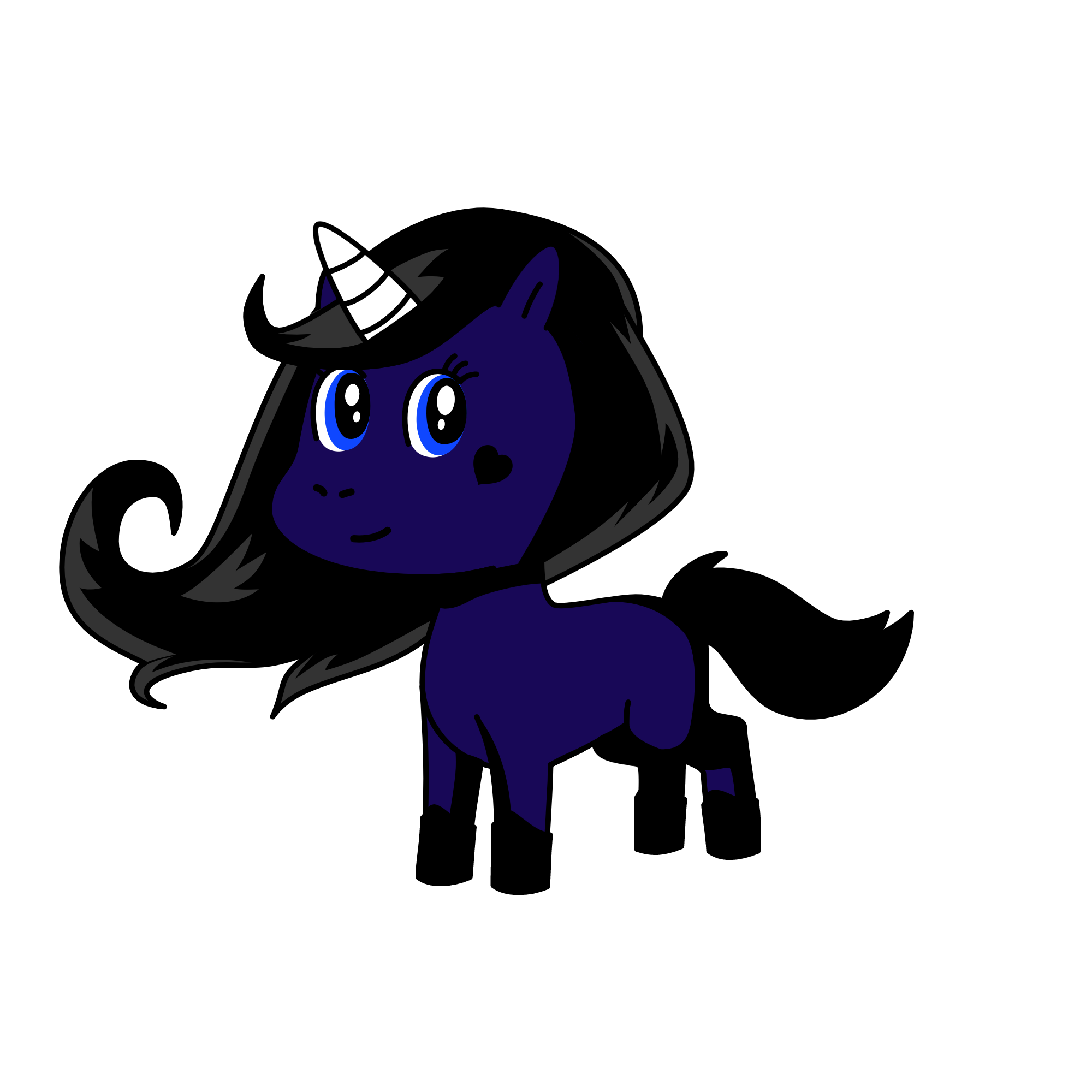 Midnight, the unicorn