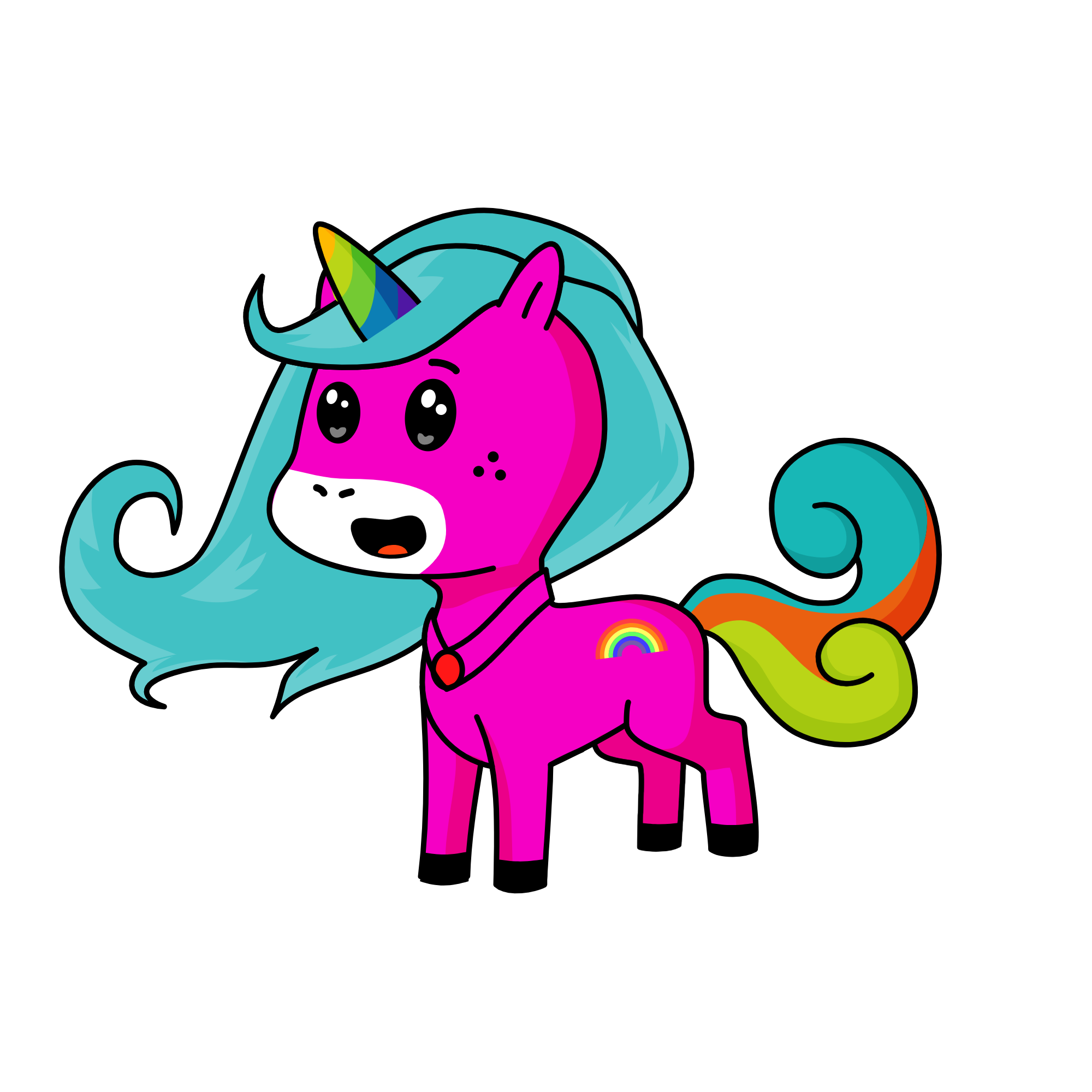 gold, the unicorn