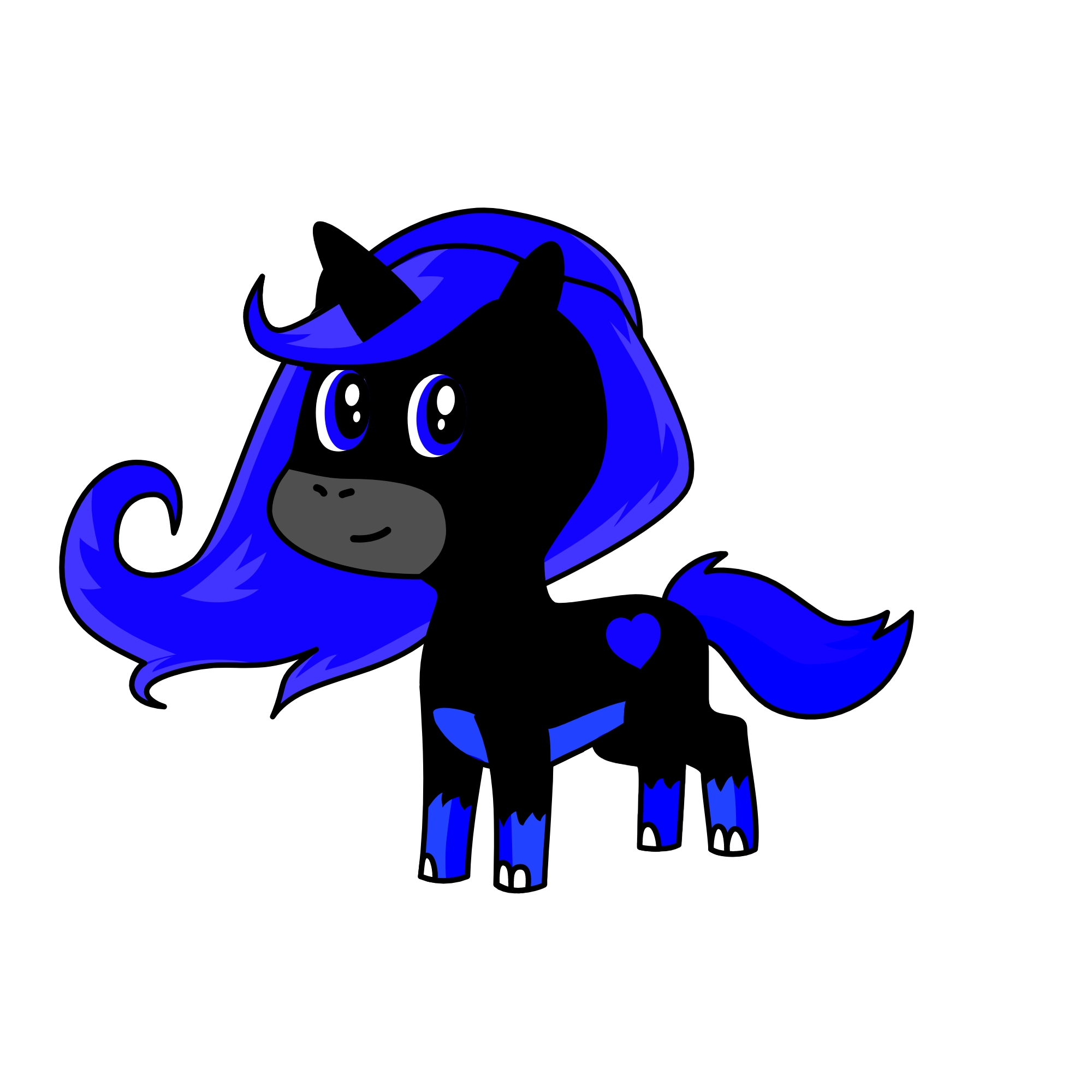 moonlight, the unicorn