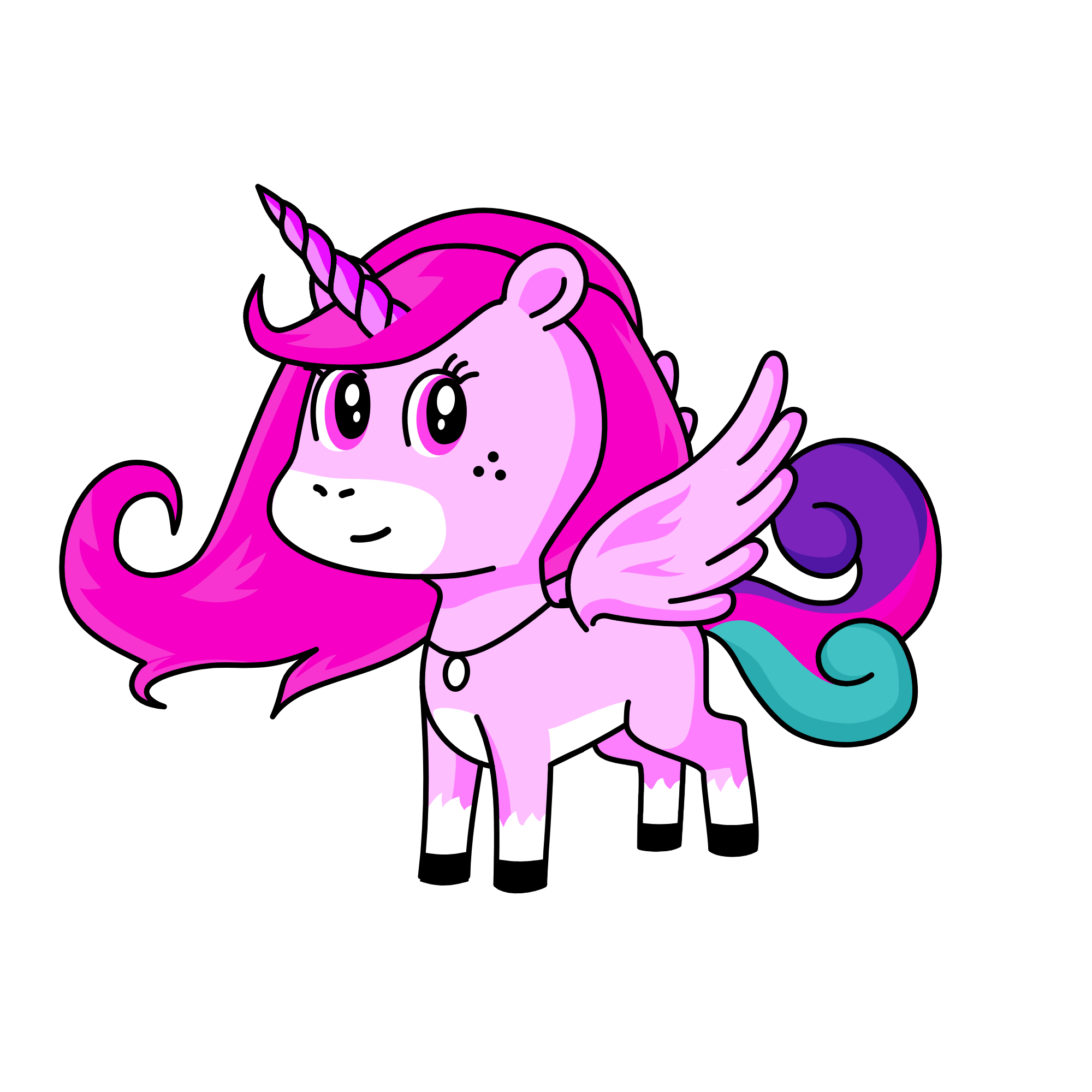 pinky, the unicorn