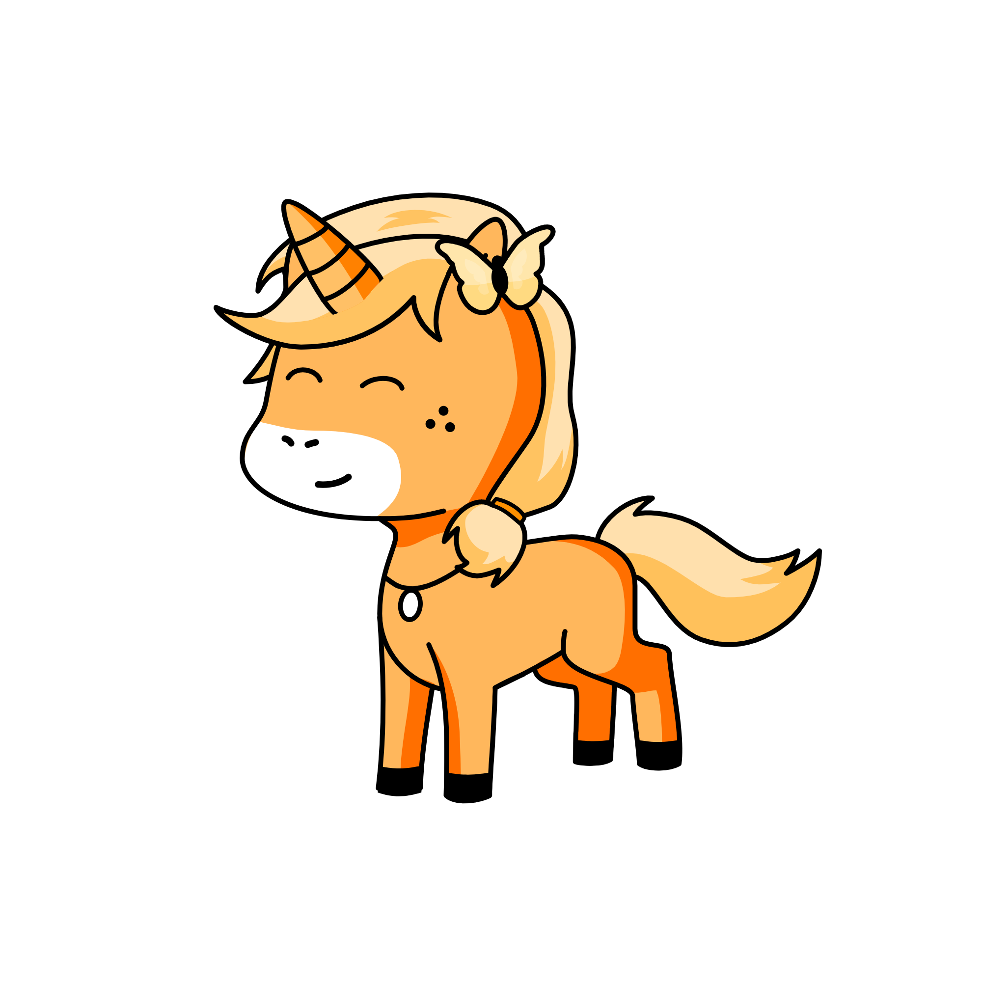 Tangerine, the unicorn