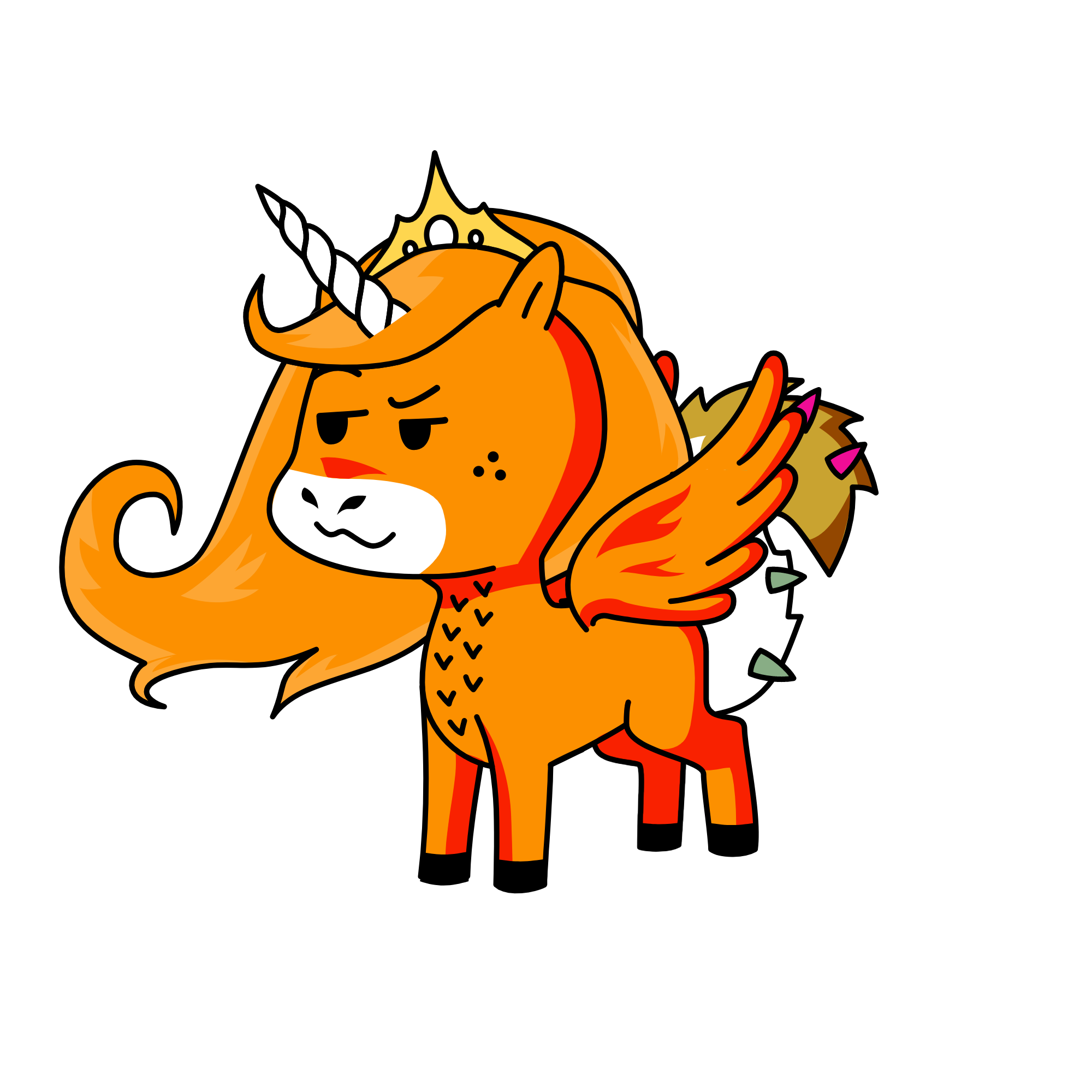 ava(I choose everything that was the 3rd thing), the unicorn