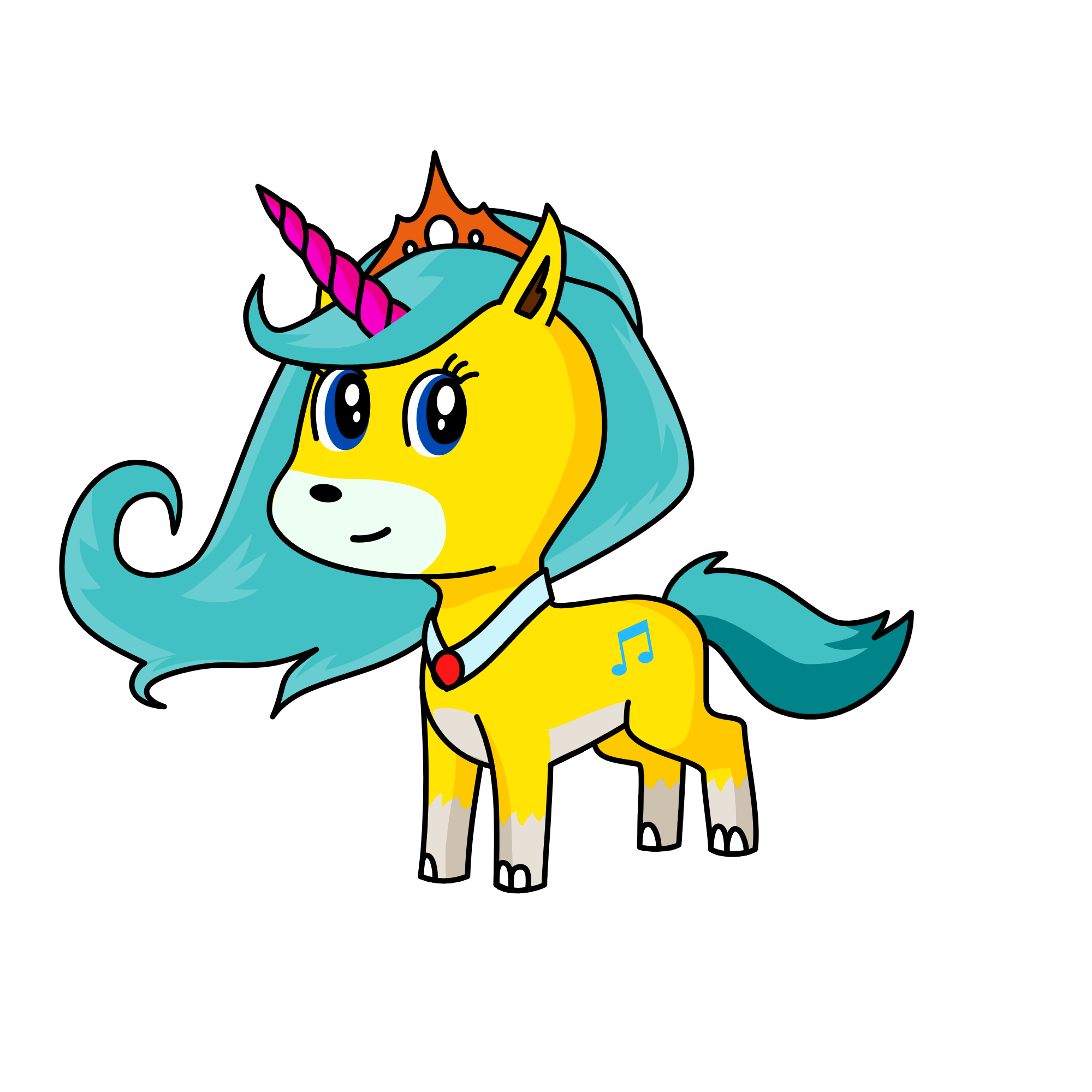 Queen Maddie, the unicorn