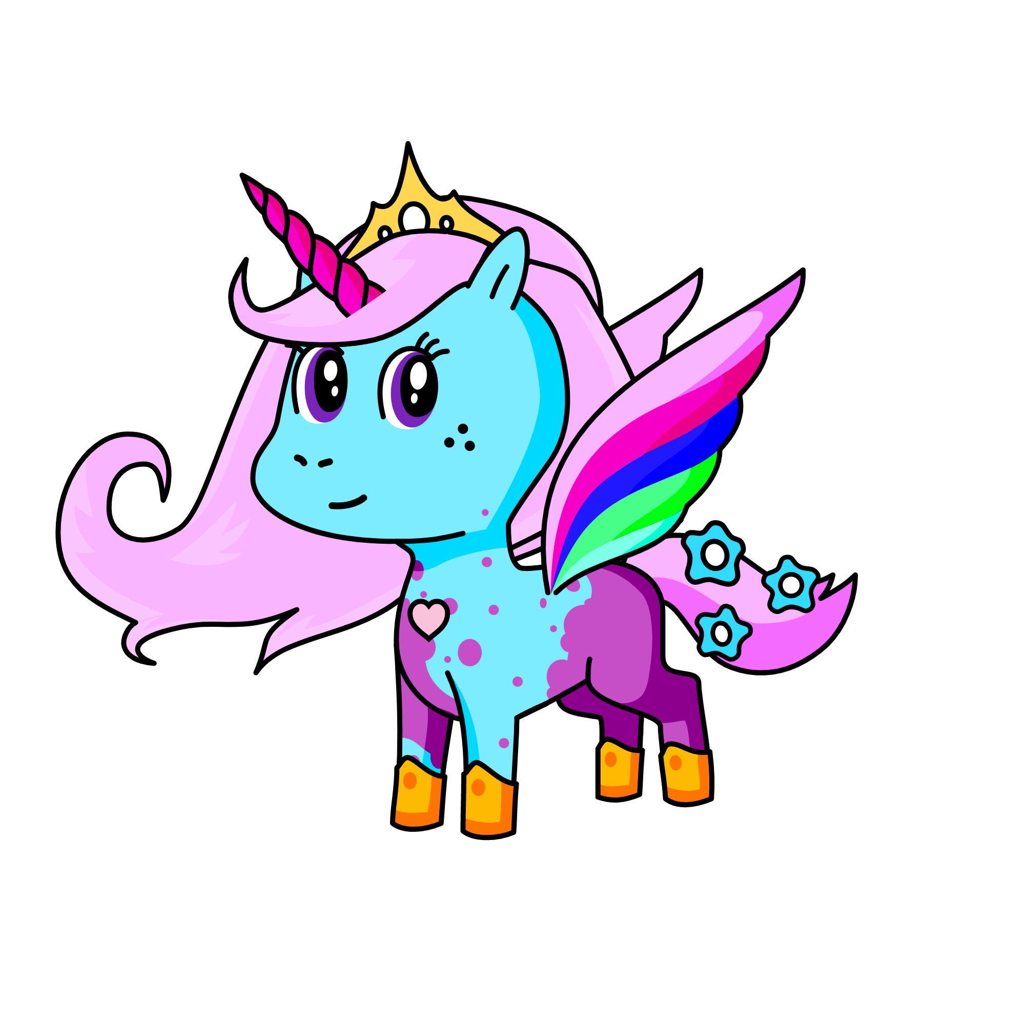 Fluffy, the unicorn
