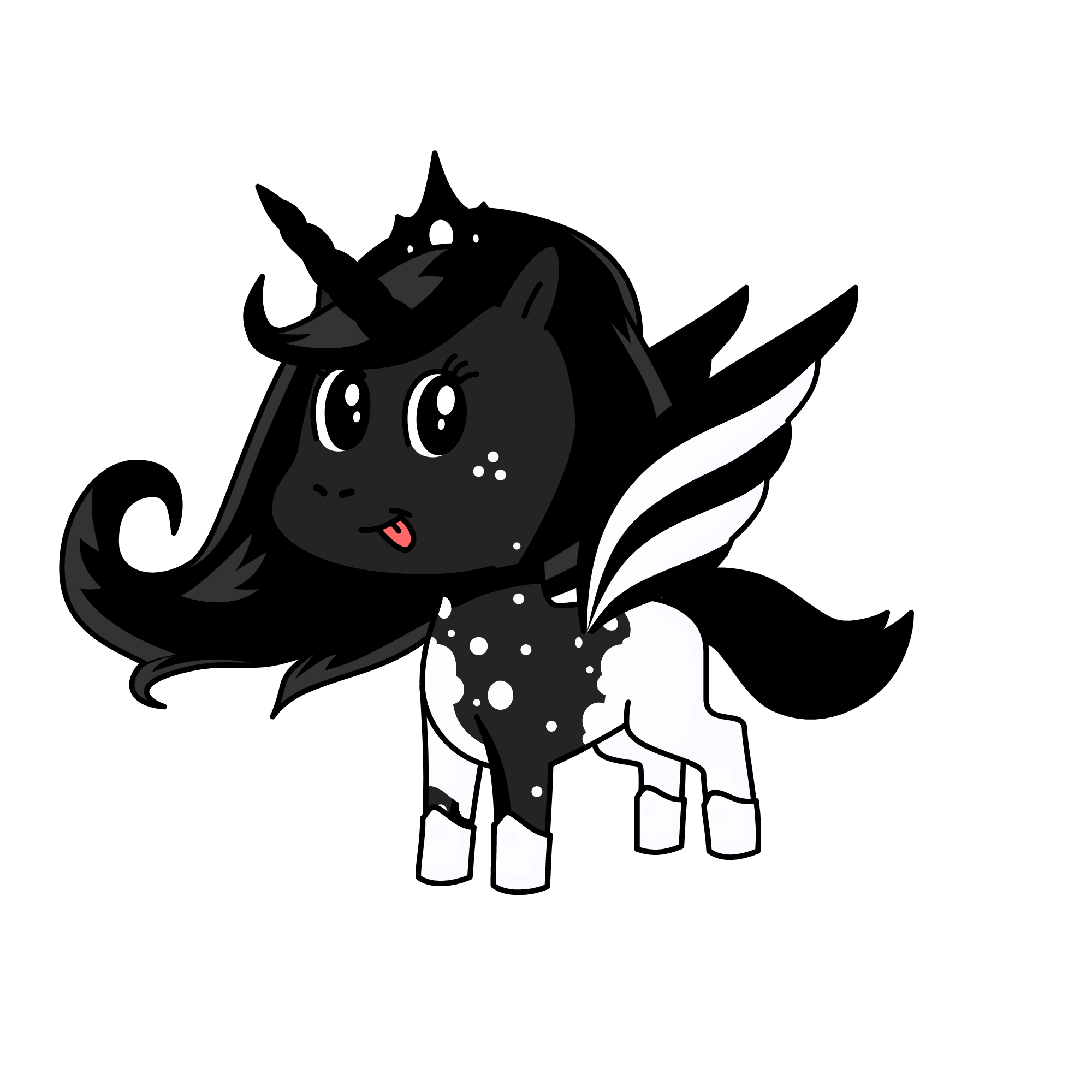 Moon night Queen, the unicorn