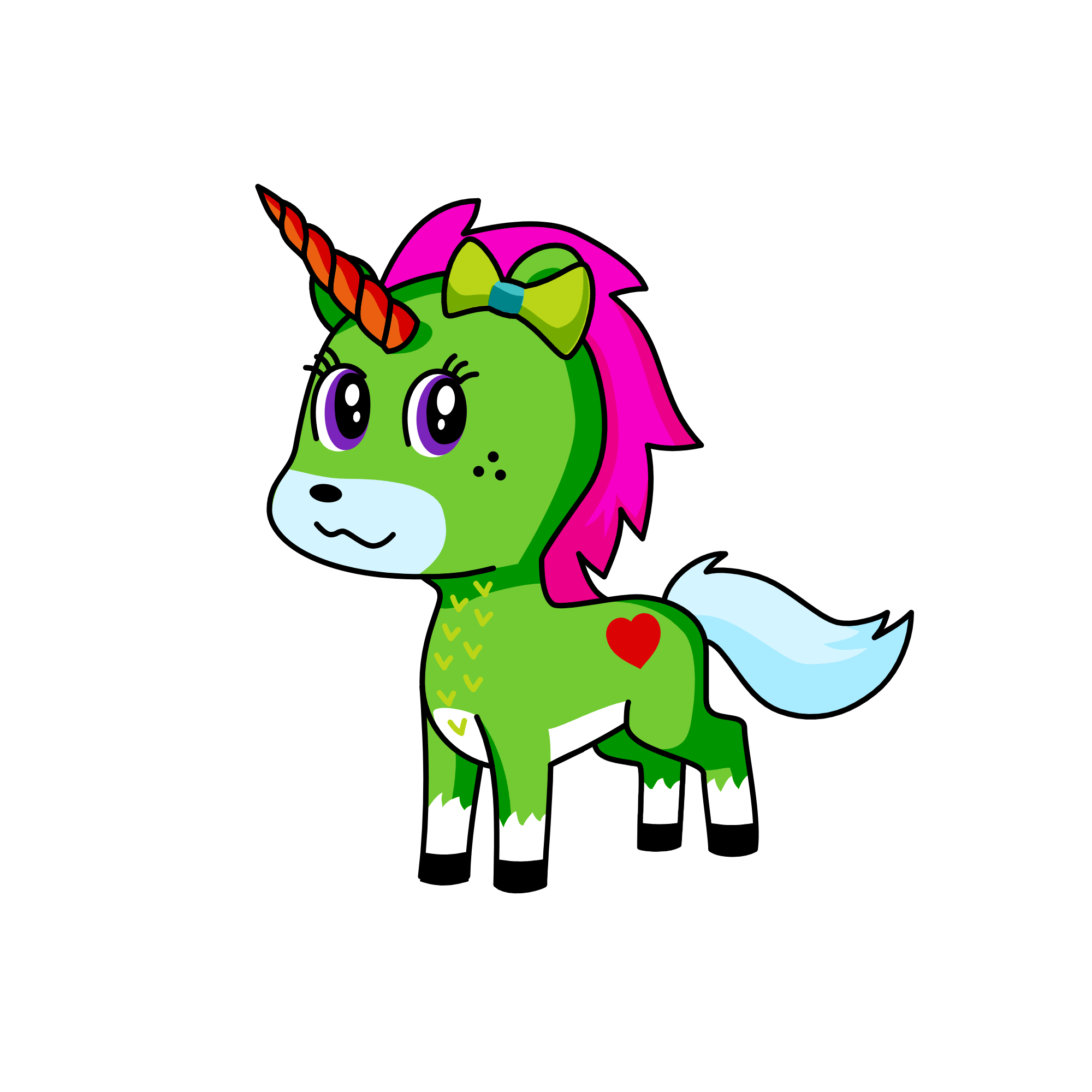 5, the unicorn