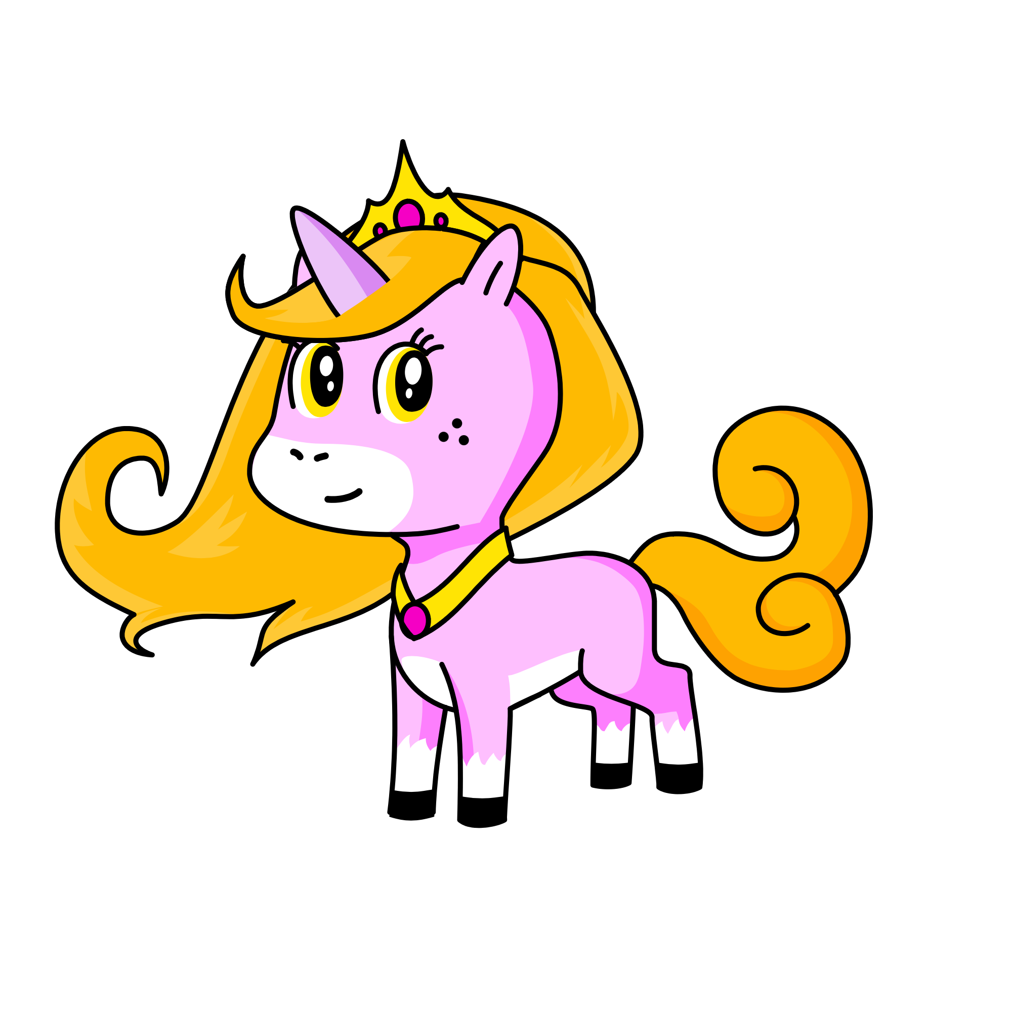 Little piercess celestia, the unicorn