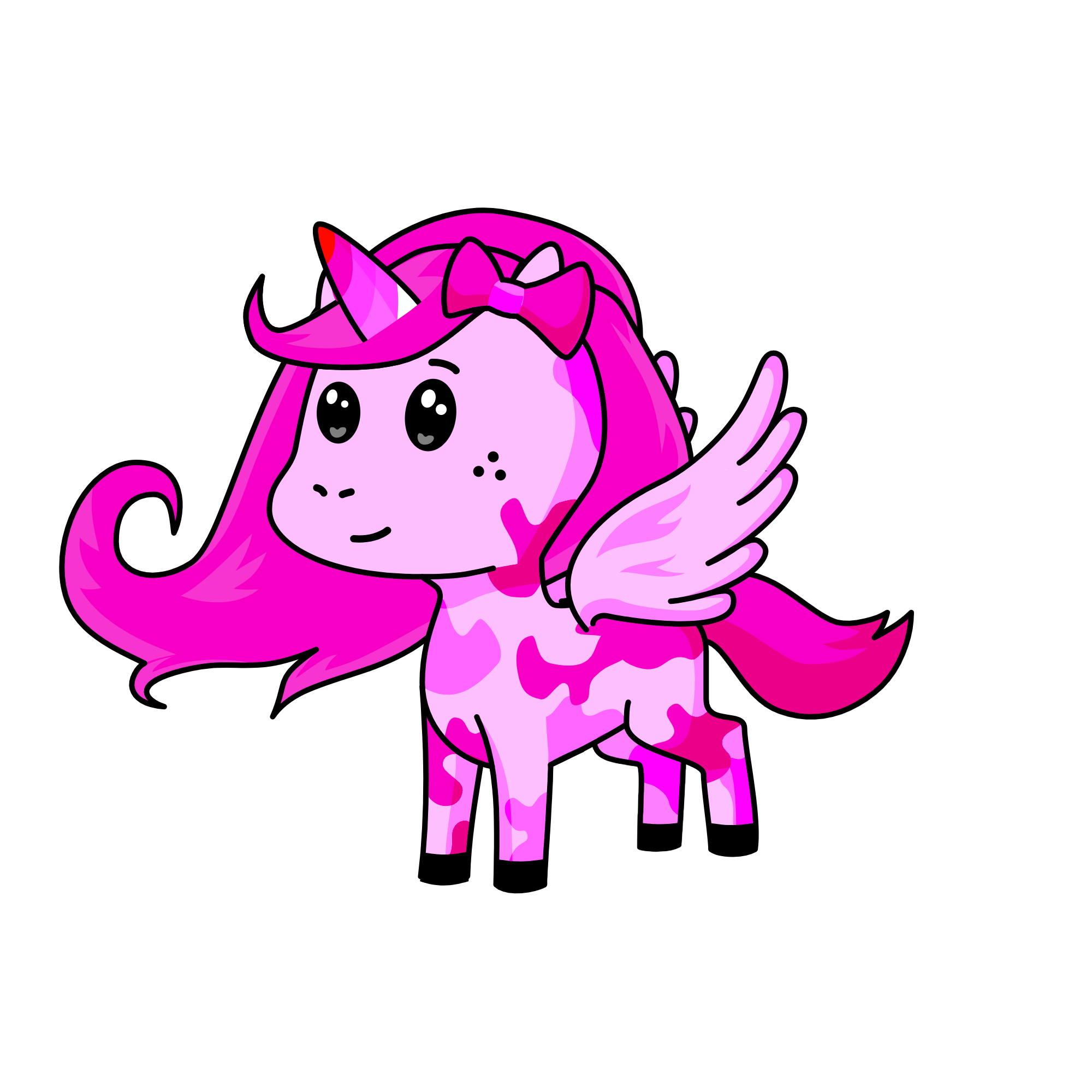 PINK, the unicorn