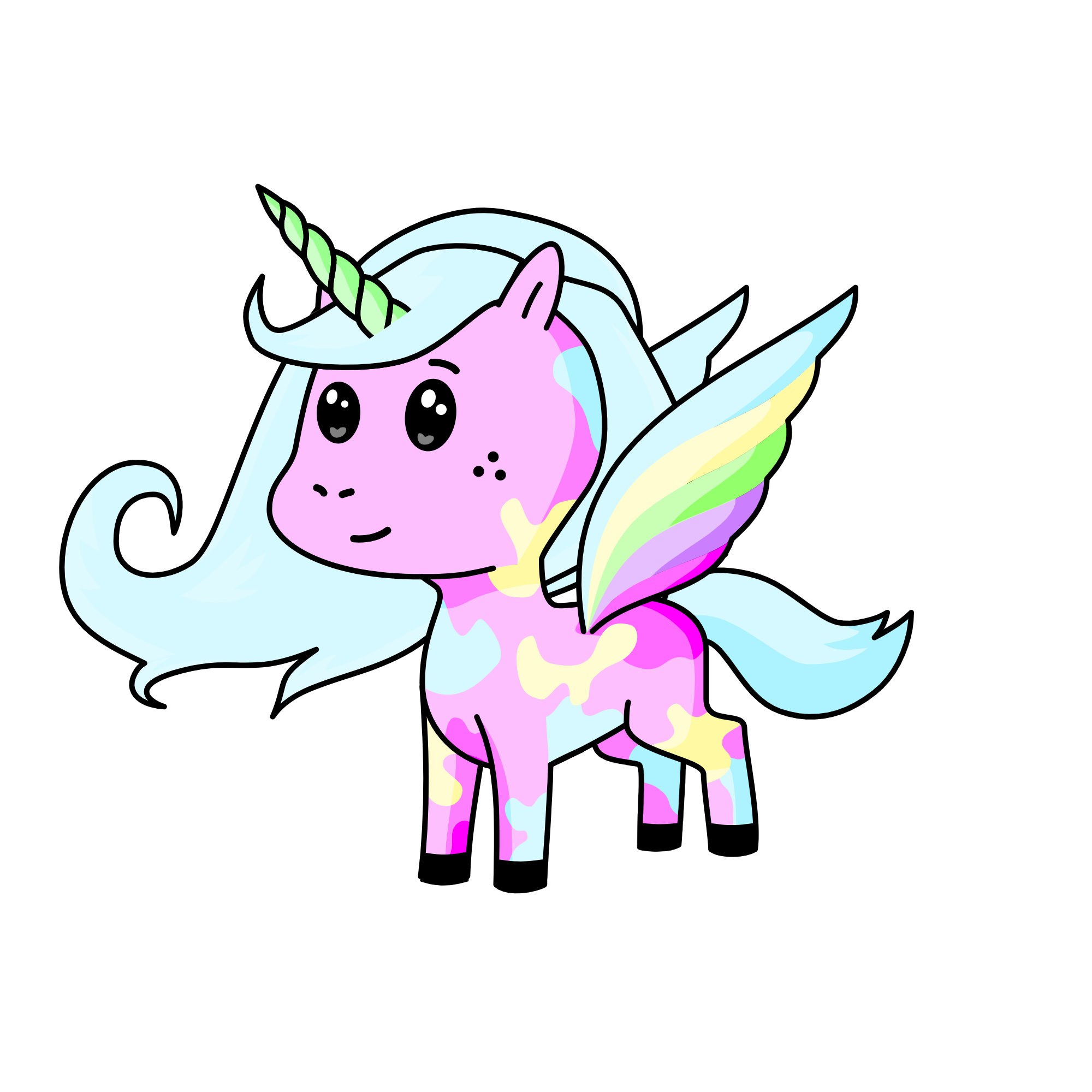 Pastel, the unicorn
