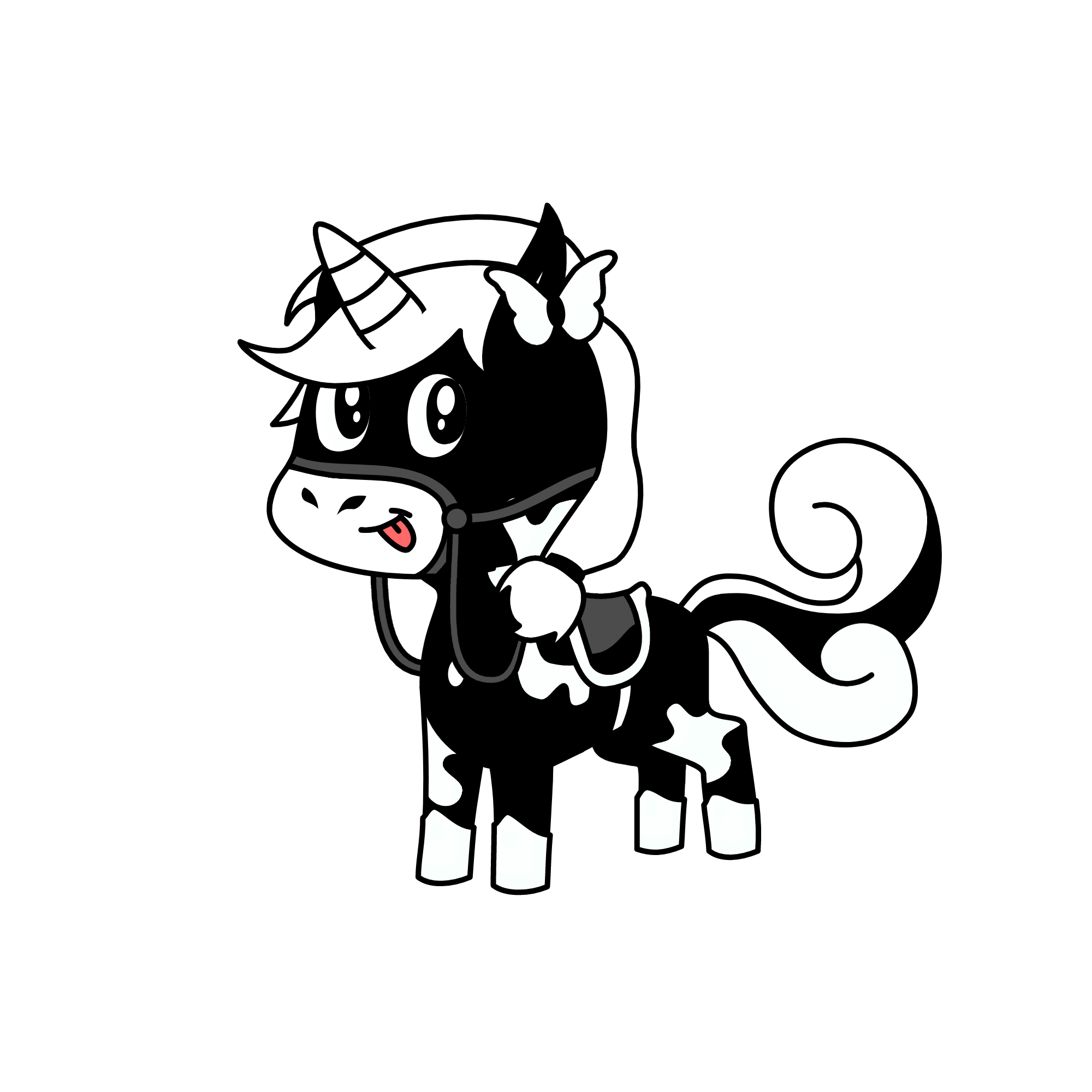 blacky, the unicorn