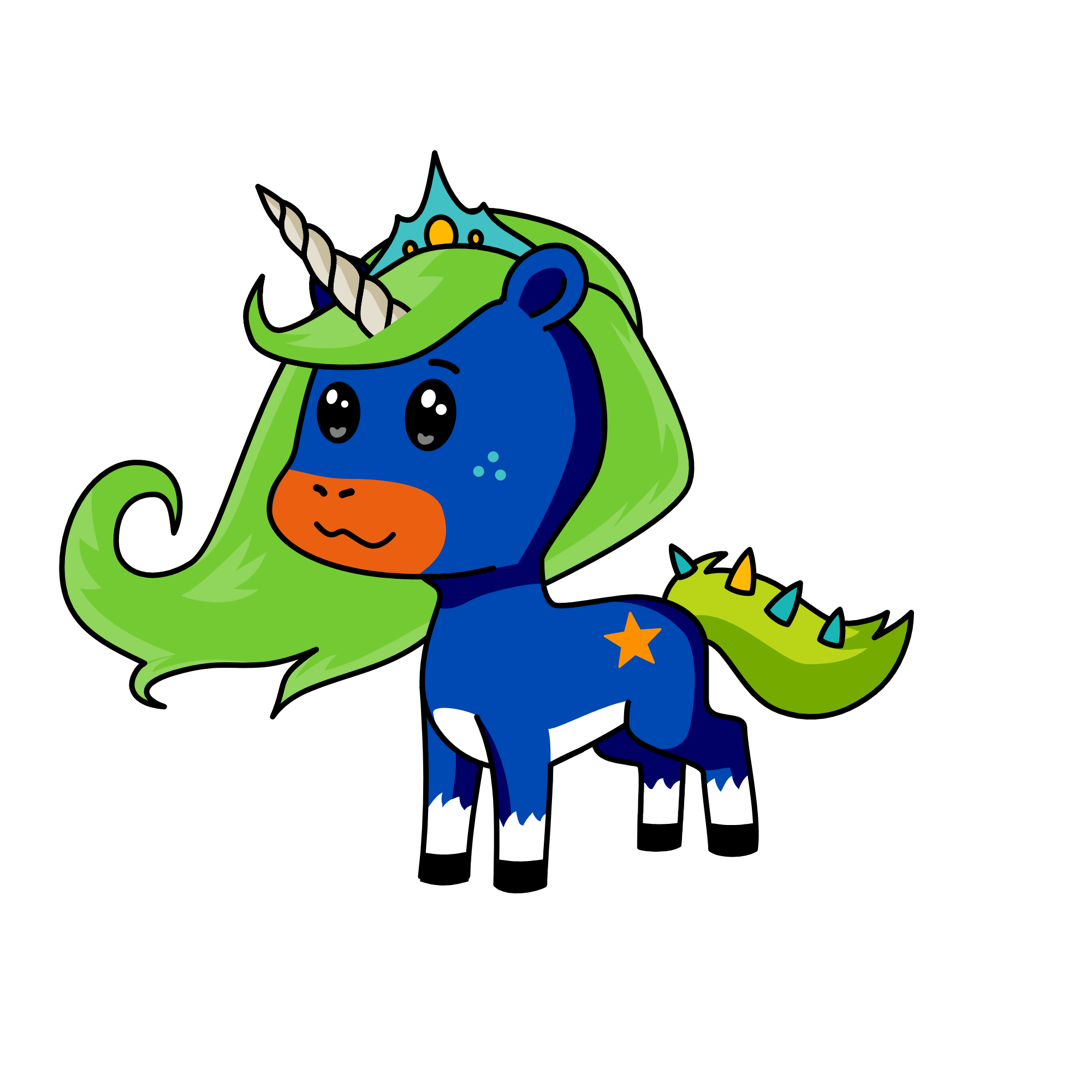 Tiana, the unicorn