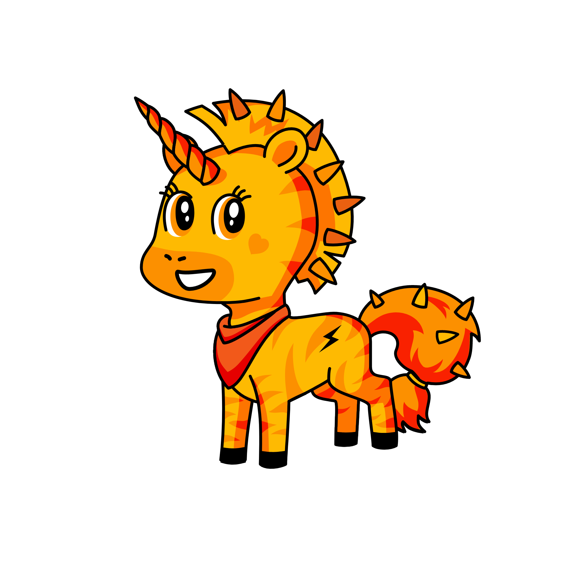 UNICORNYAFLAMEZEBRACORN, the unicorn