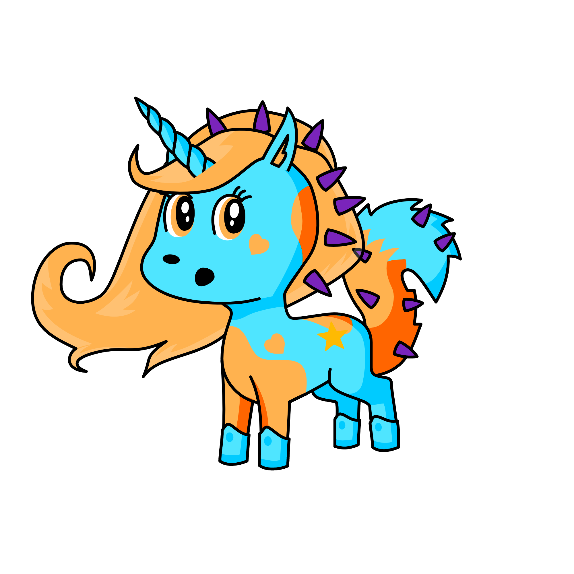 Spike, the unicorn