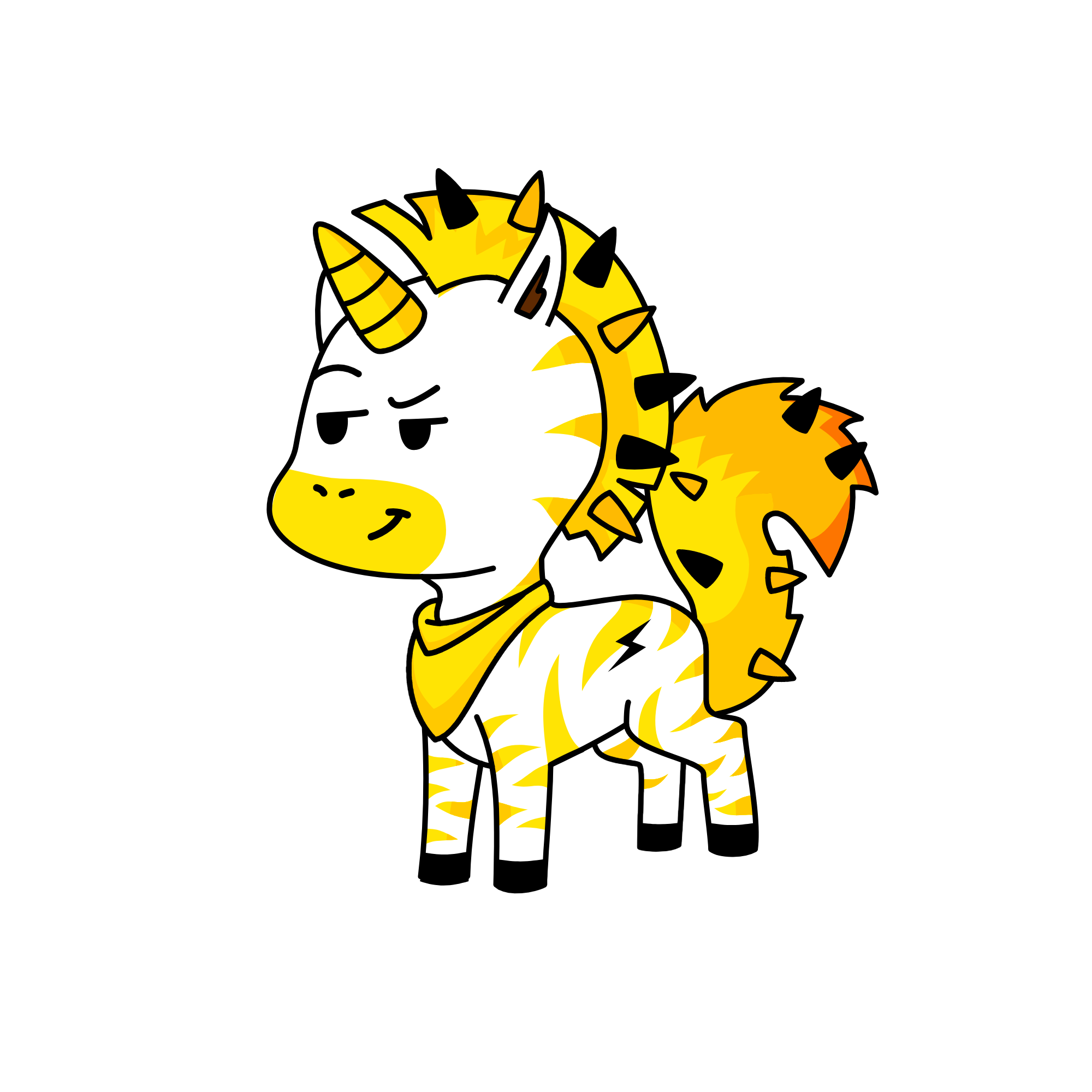 Man Mowhawk, the unicorn
