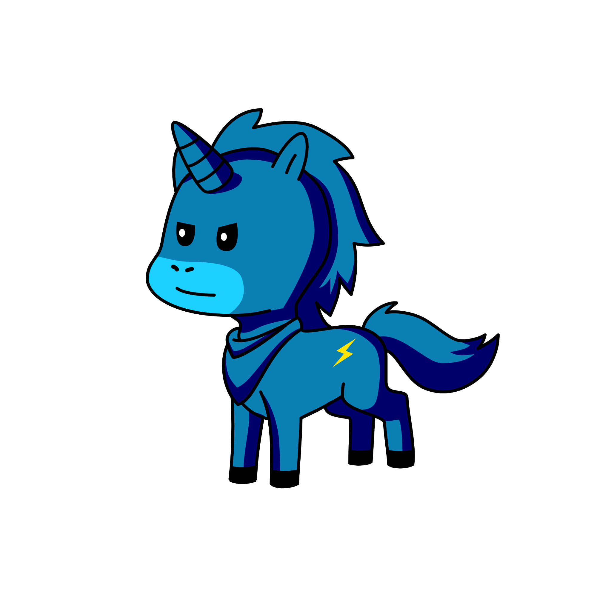 Cowboy, the unicorn