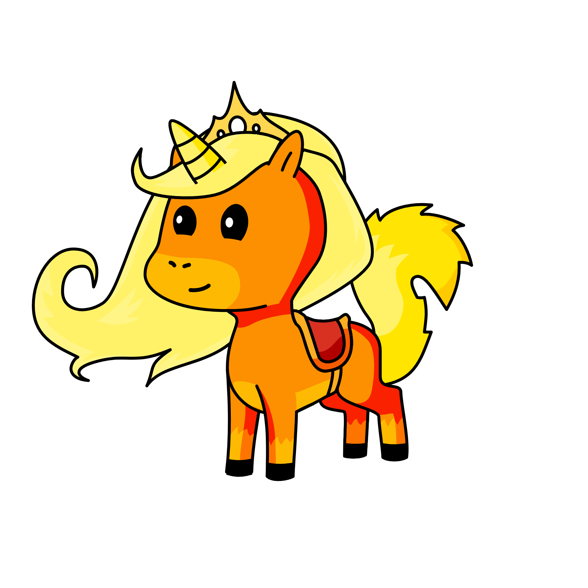 crown girl, the unicorn