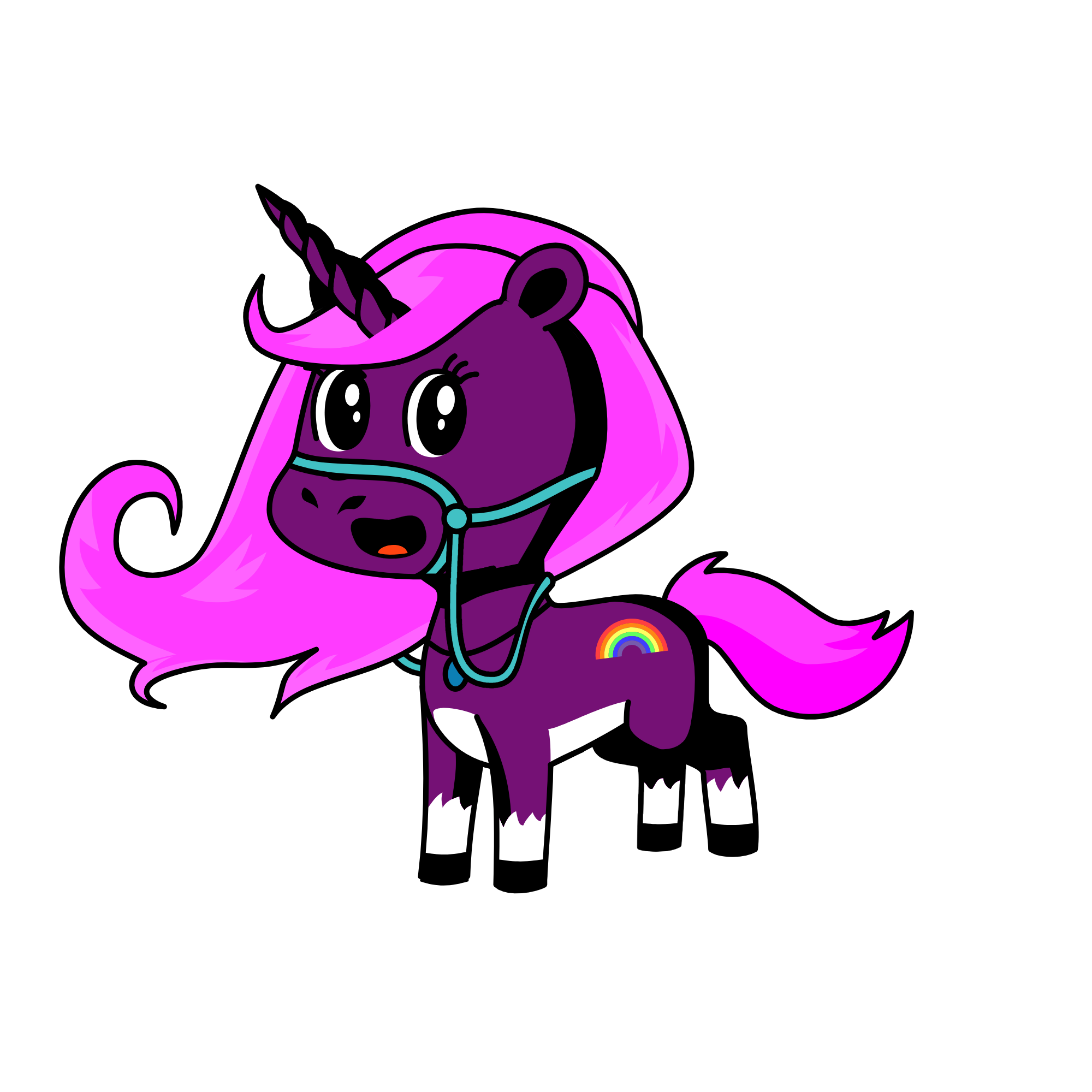 plum, the unicorn