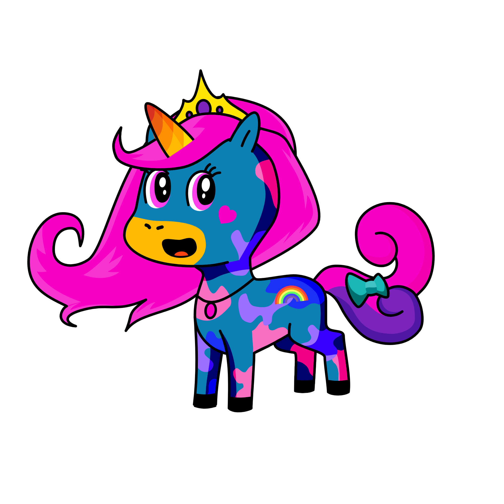 Violet, the unicorn
