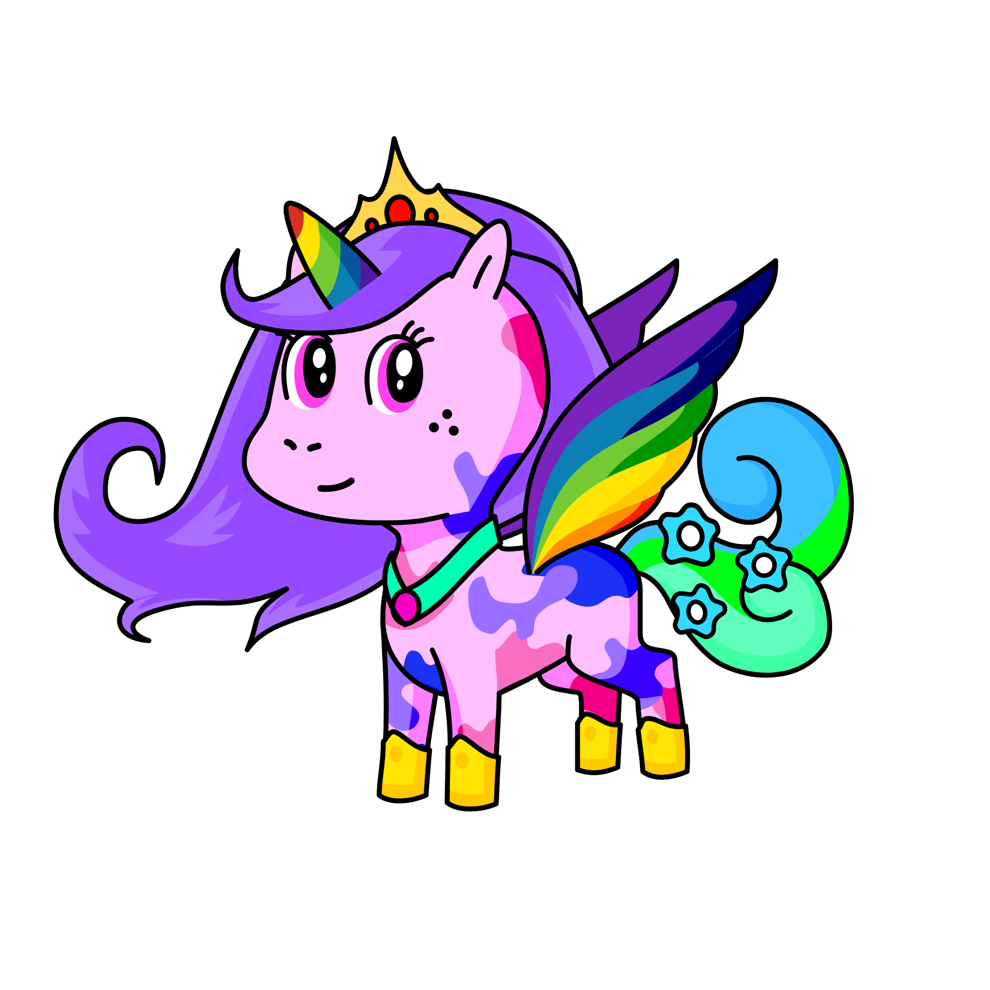 rainbow, the unicorn