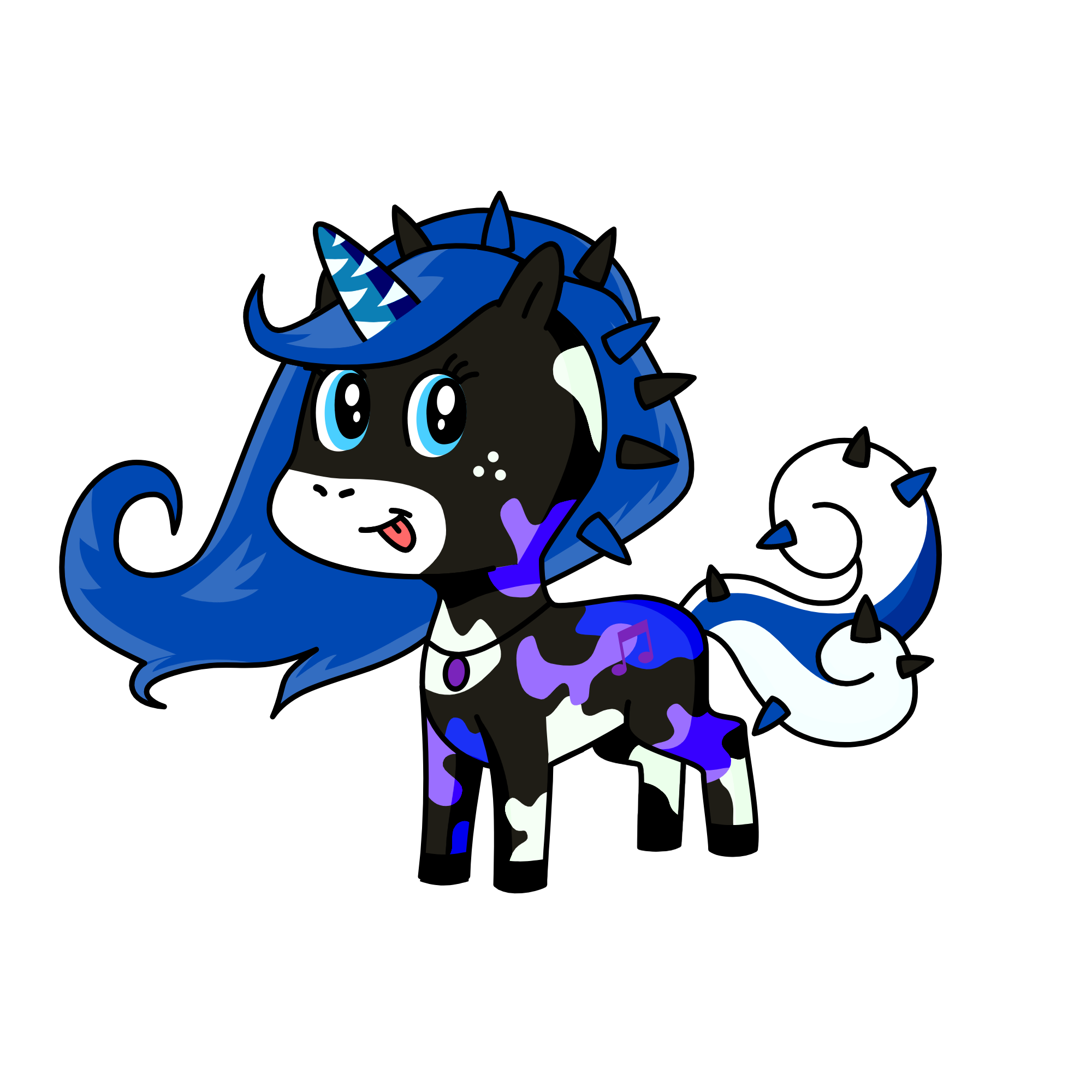 moonlight, the unicorn