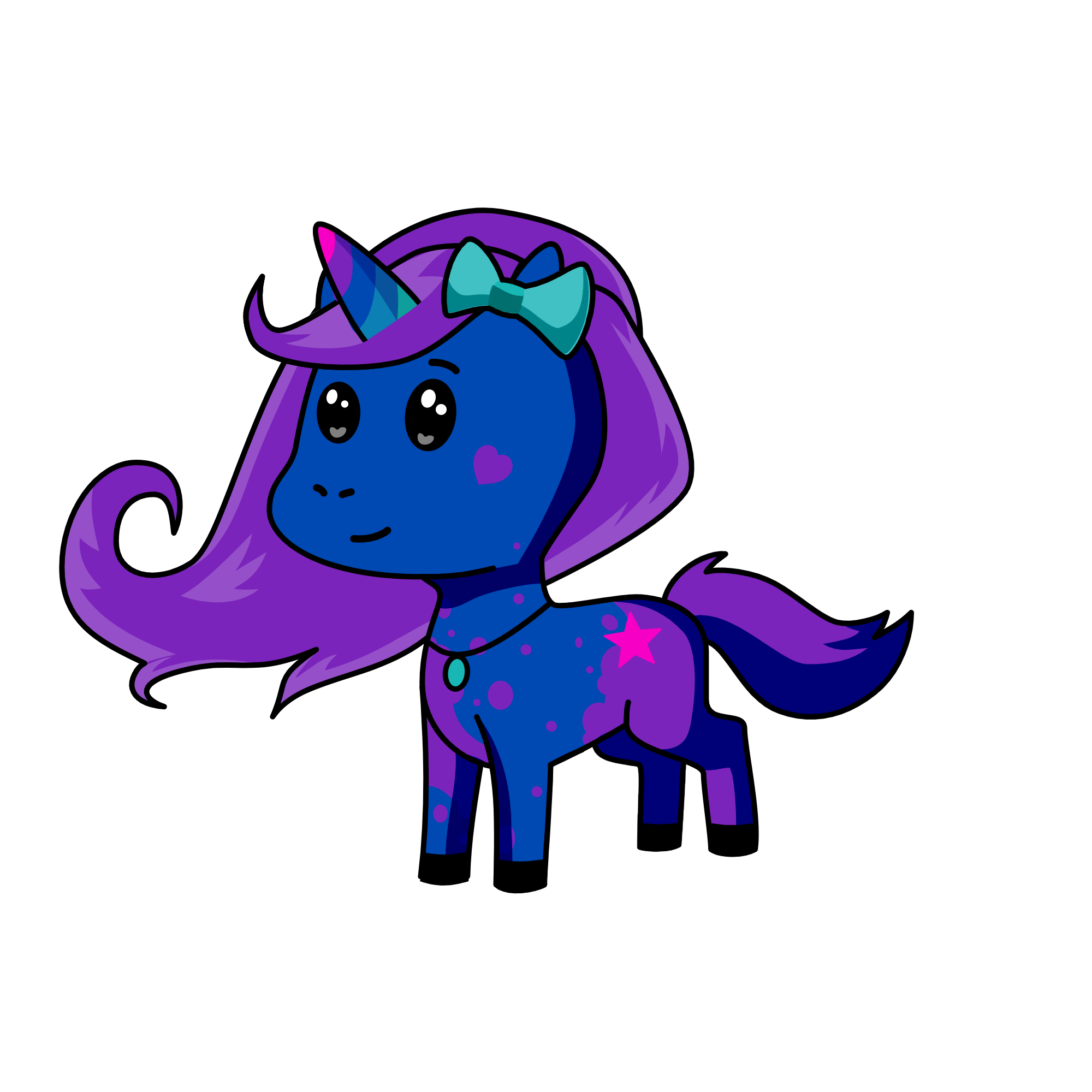 moonlight, the unicorn