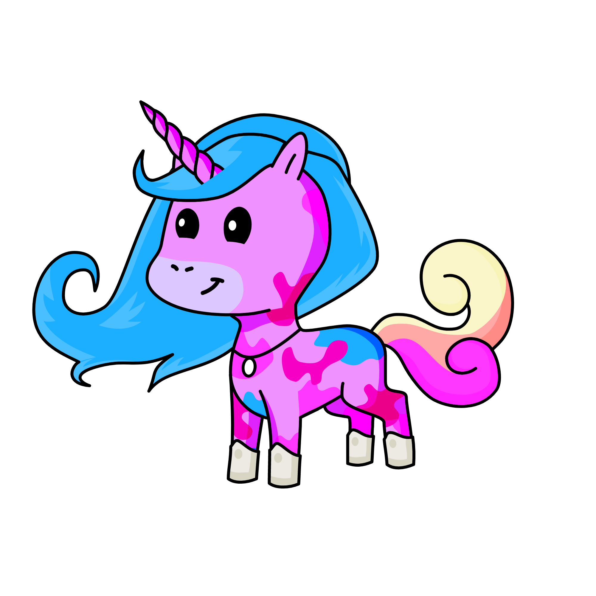 Sparkles, the unicorn