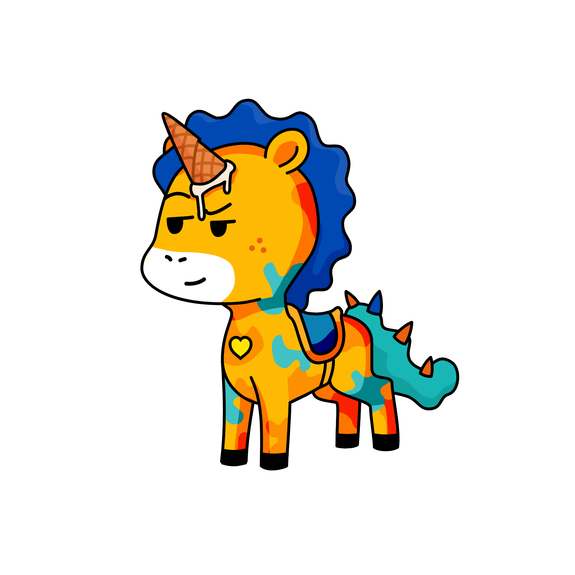 poo face, the unicorn