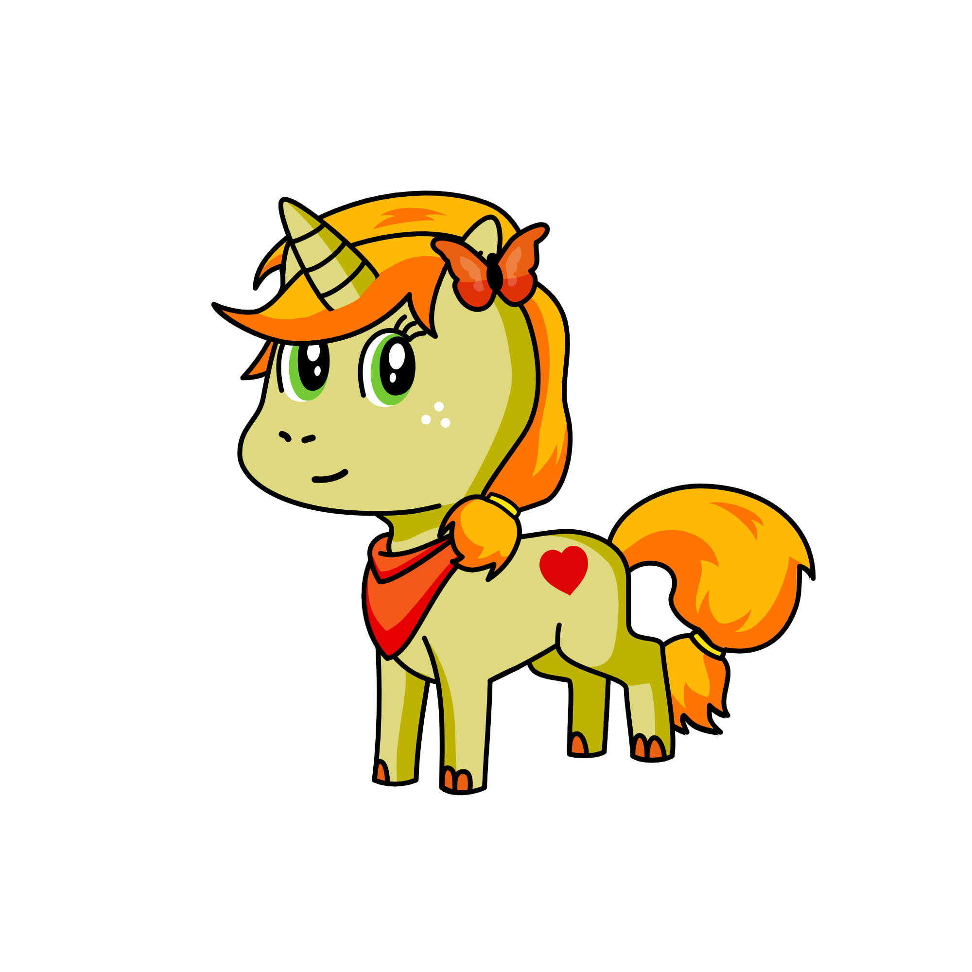 Mansana, the unicorn