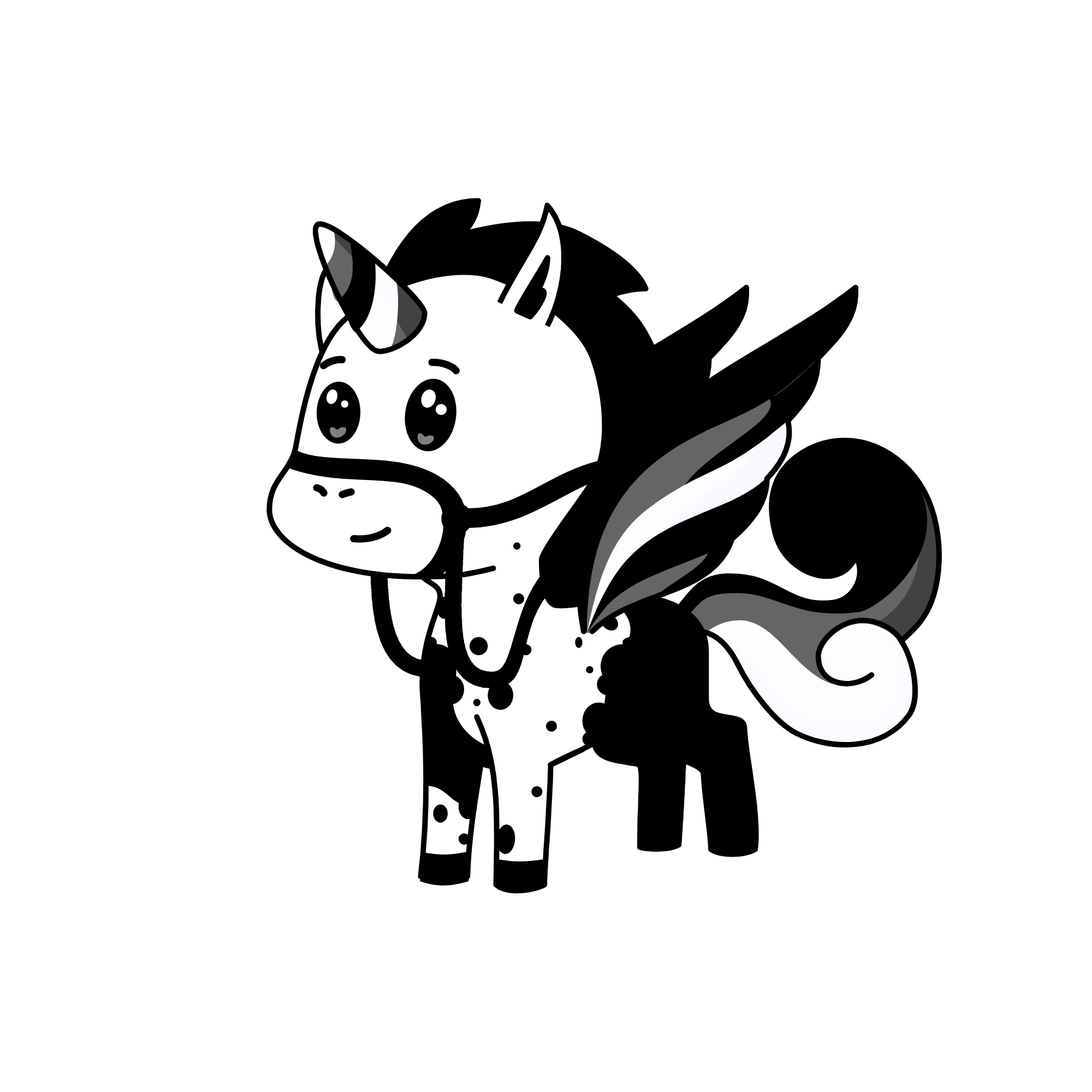 Yin and Yang, the unicorn