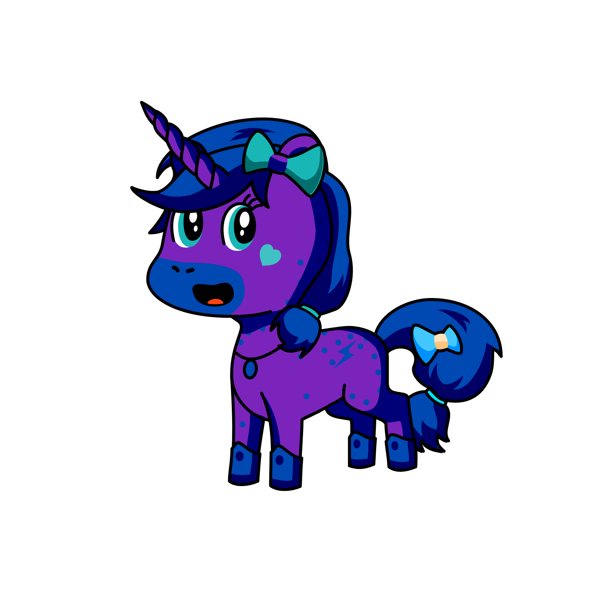 Winter, the unicorn