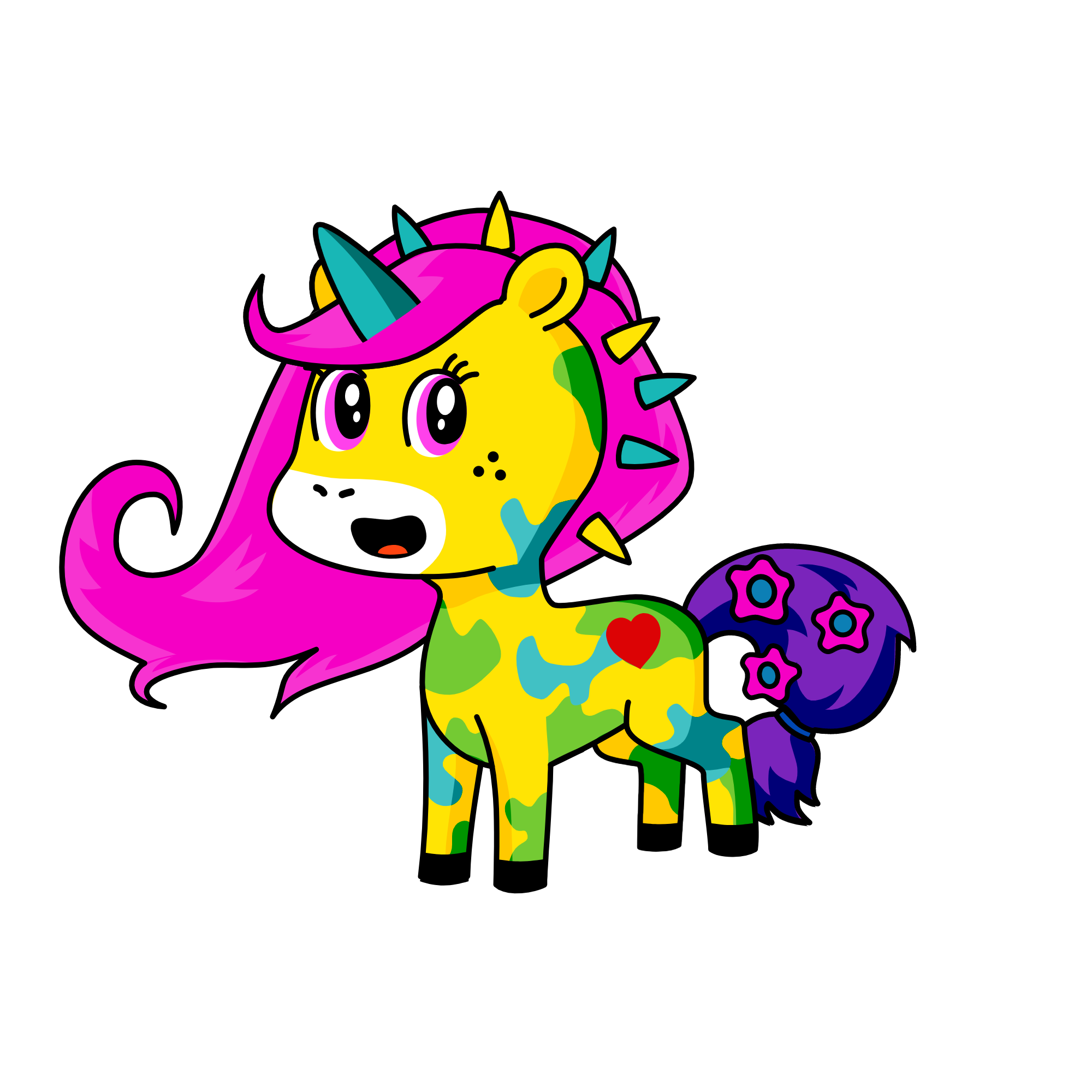 Boom boom boom, the unicorn