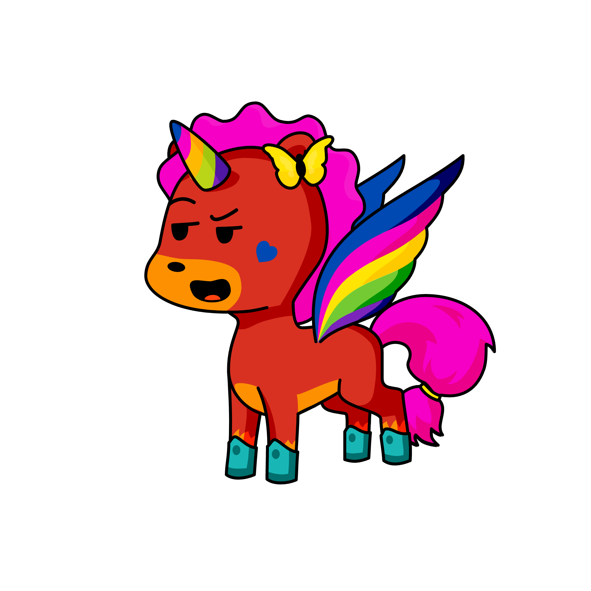 fluryfire, the unicorn
