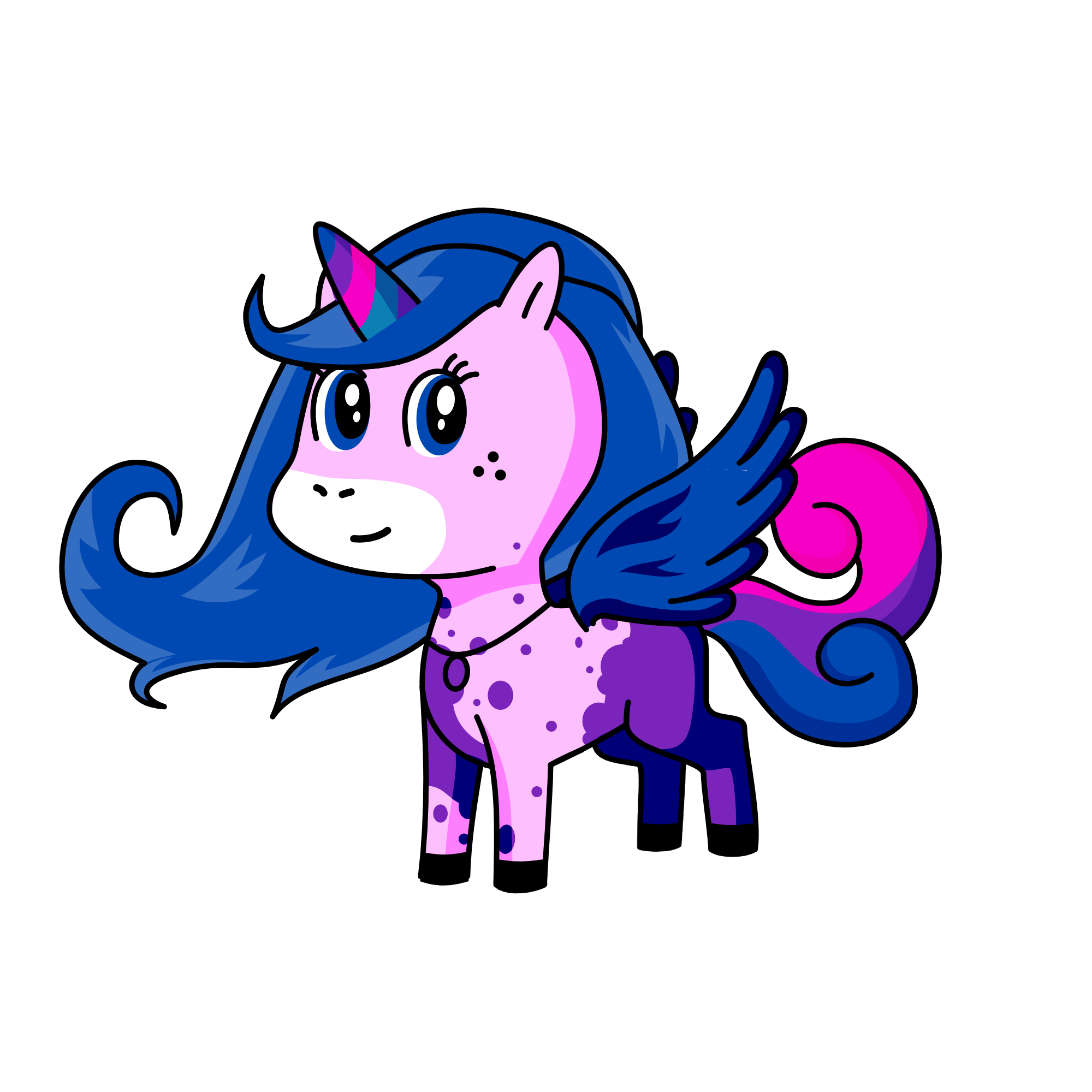 moonlight, the unicorn