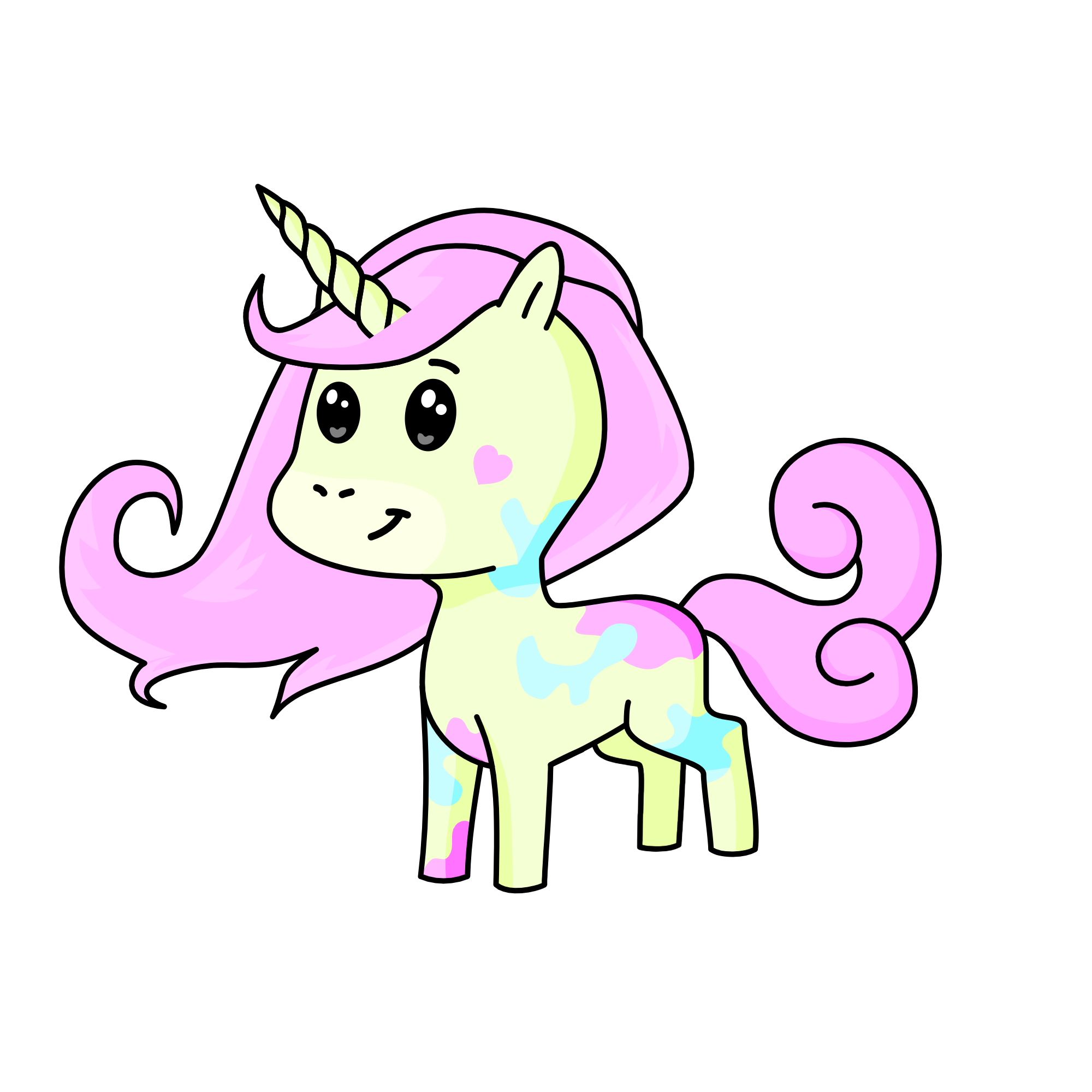 Scribbles, the unicorn