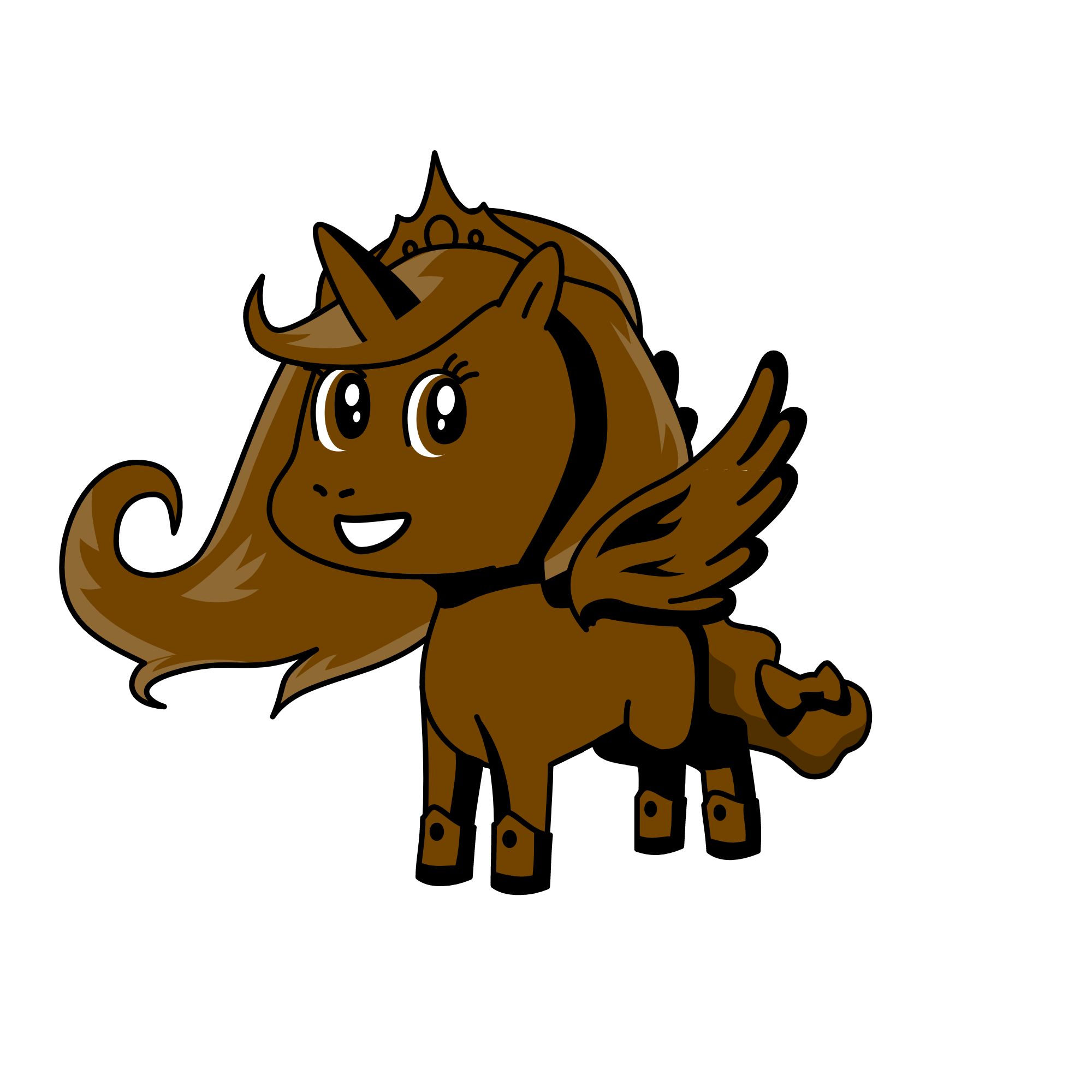 brown, the unicorn