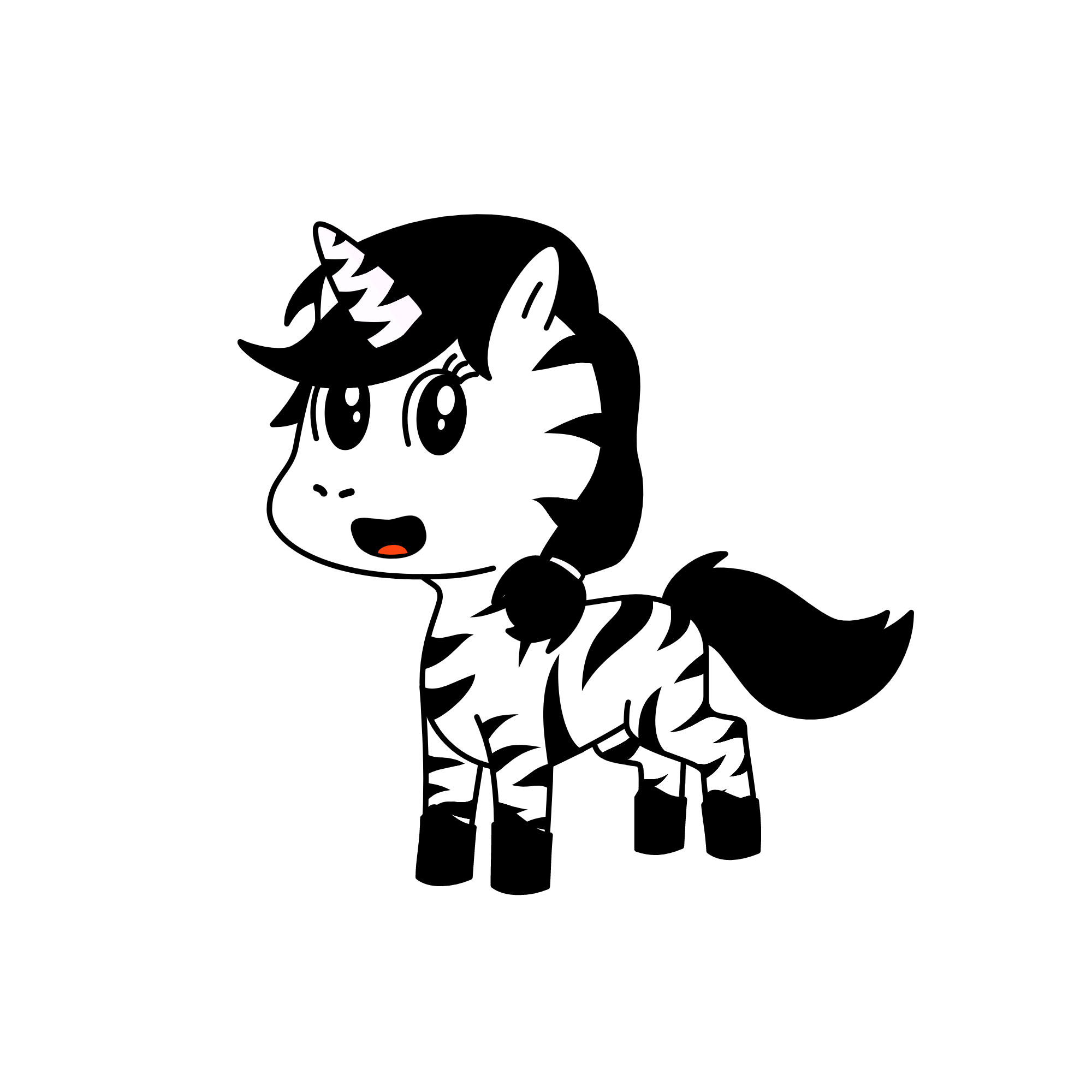 zebra, the unicorn