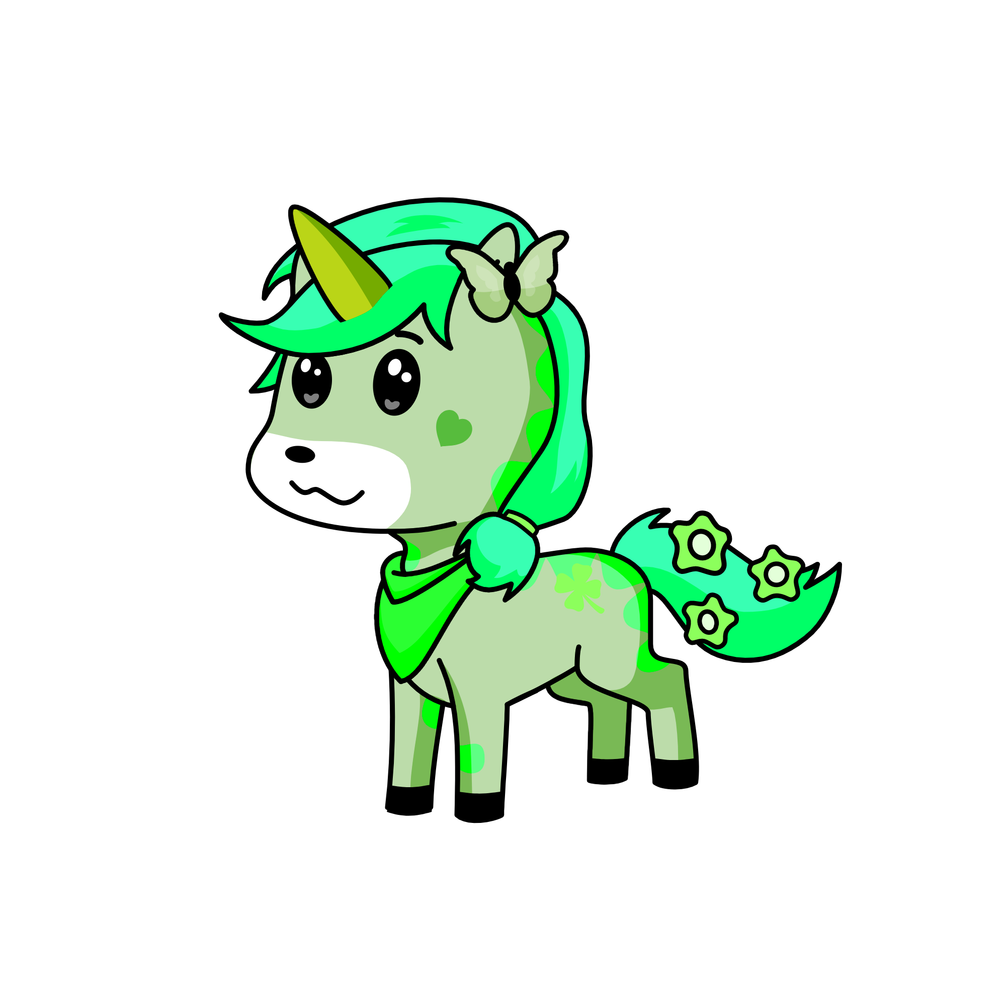 pine, the unicorn