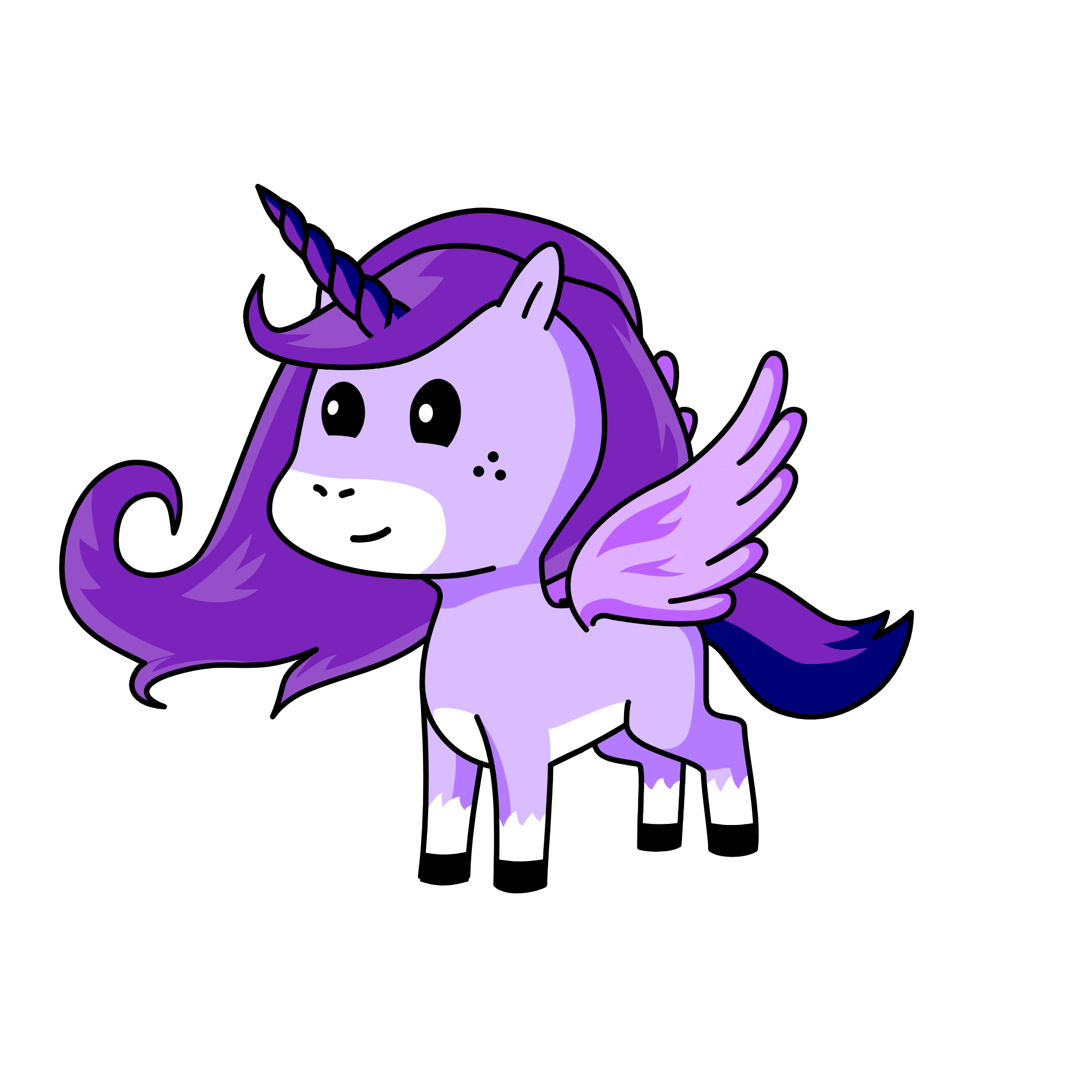 PURPLE, the unicorn