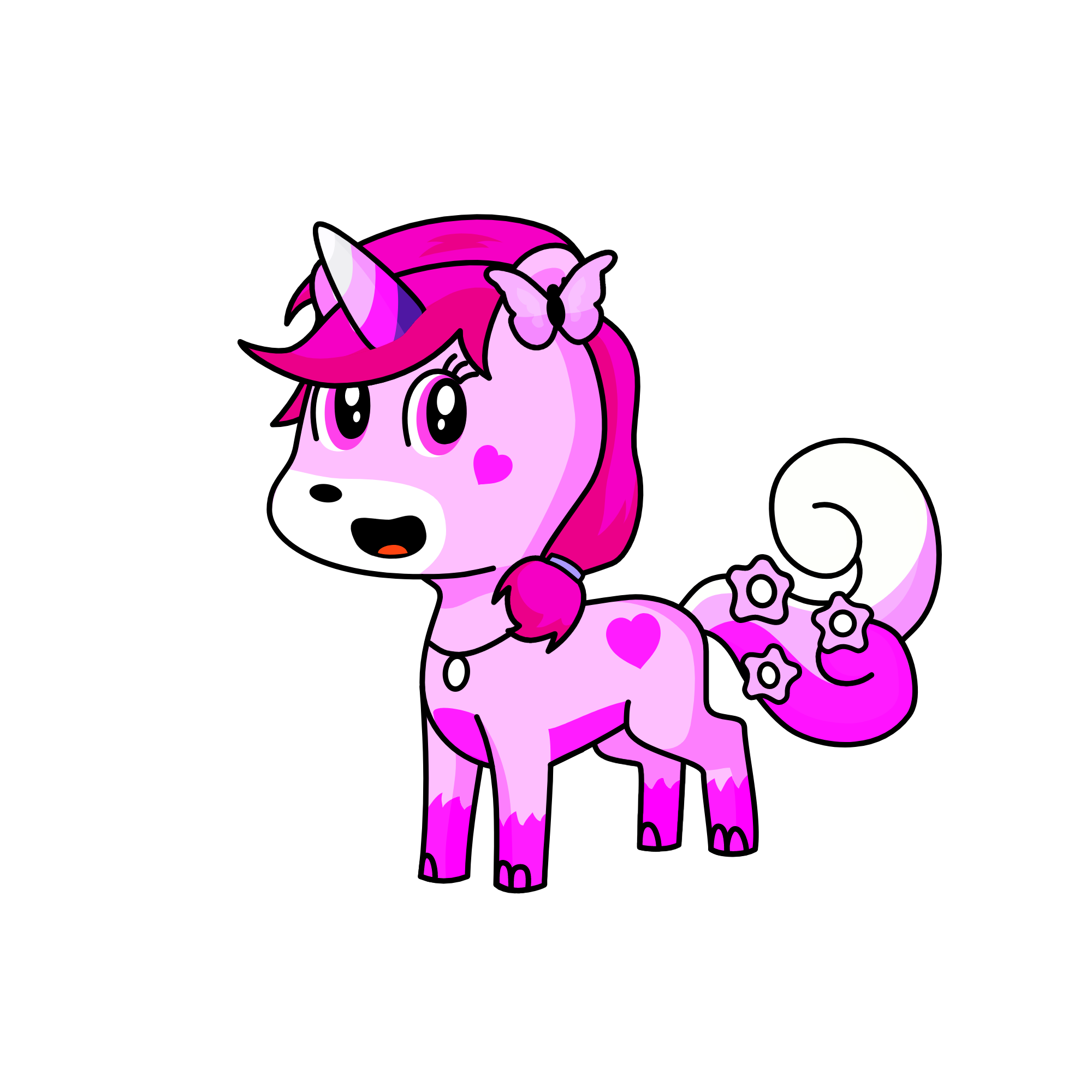 Pink, the unicorn