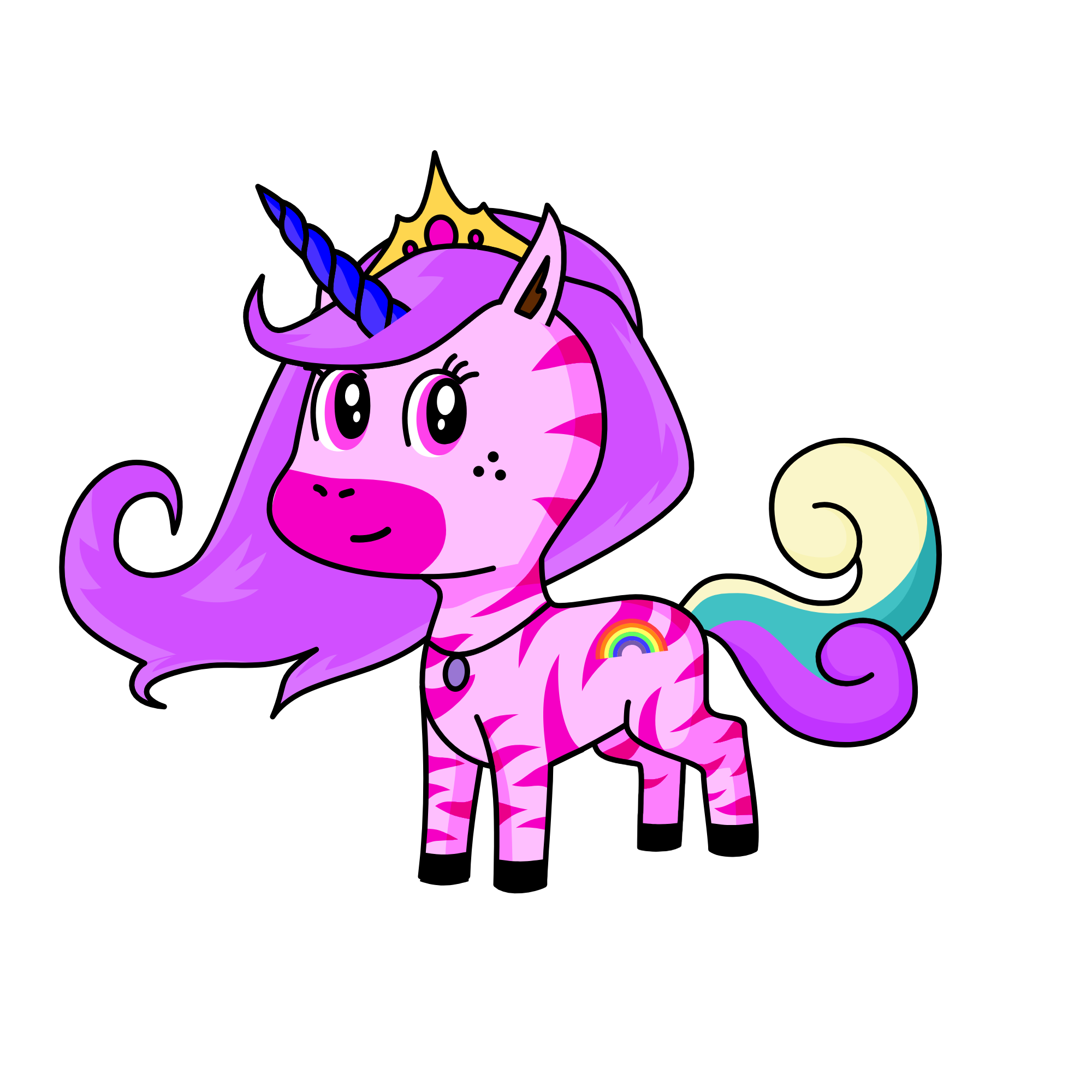 Princess Pink, the unicorn