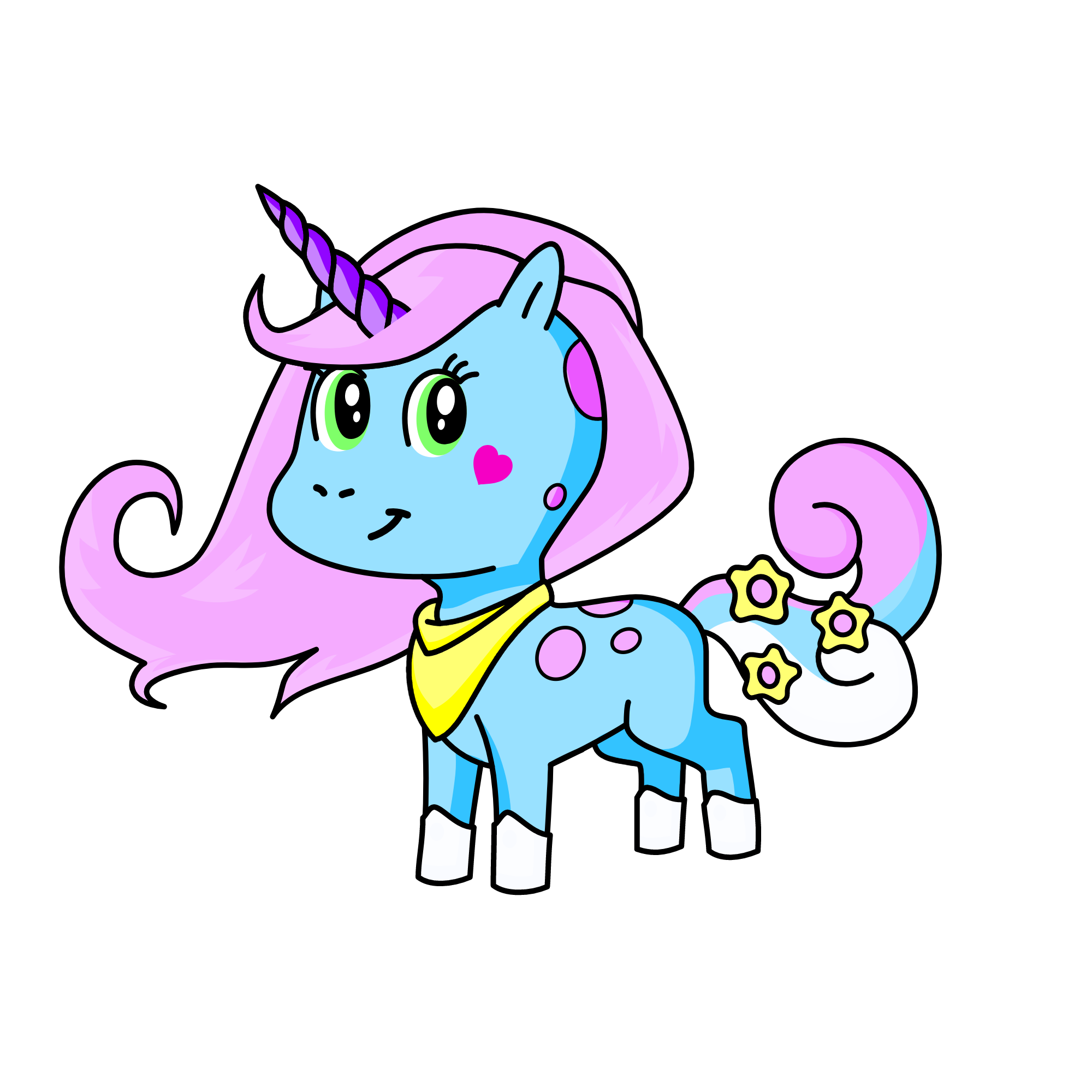 Funny, the unicorn
