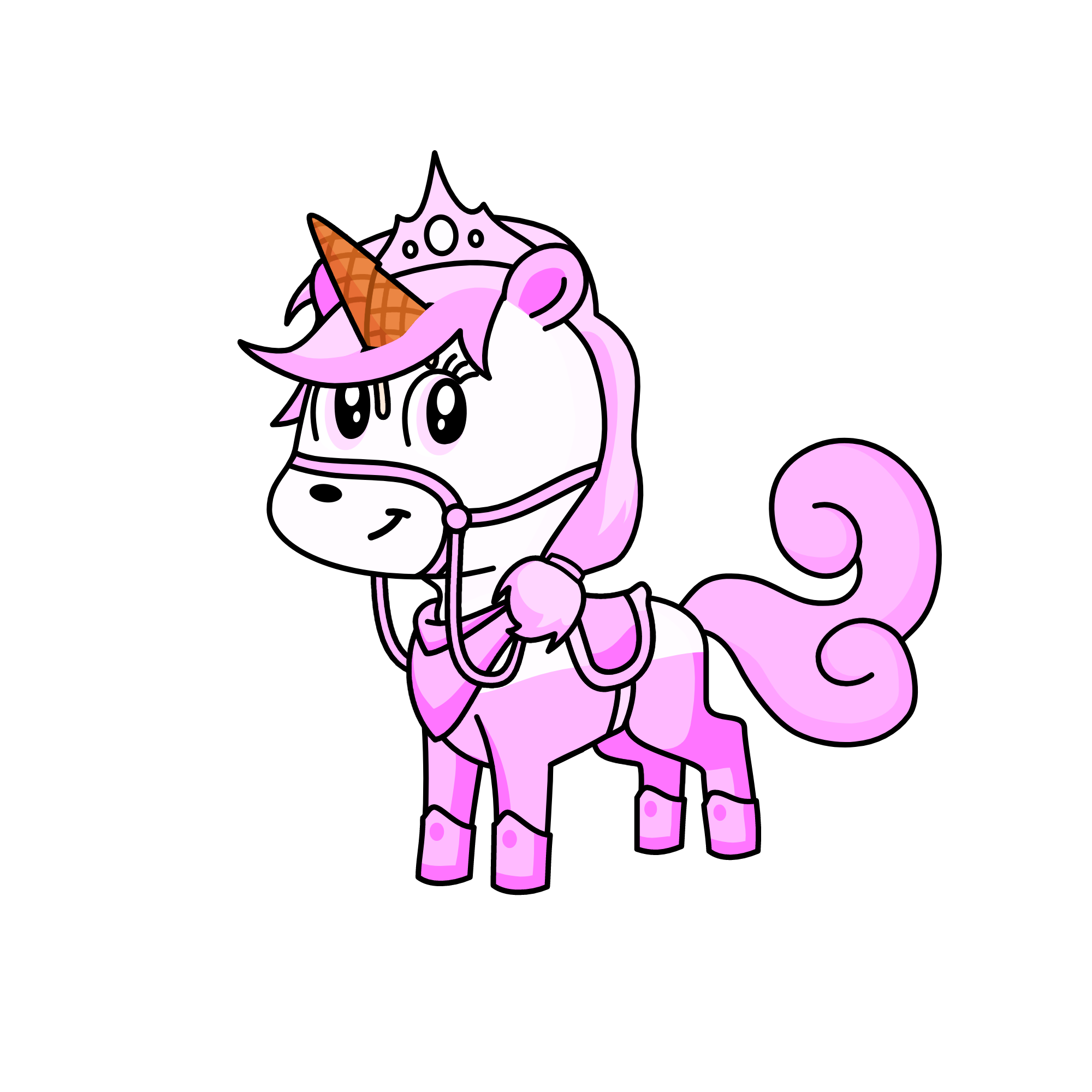 strawberry icecream, the unicorn