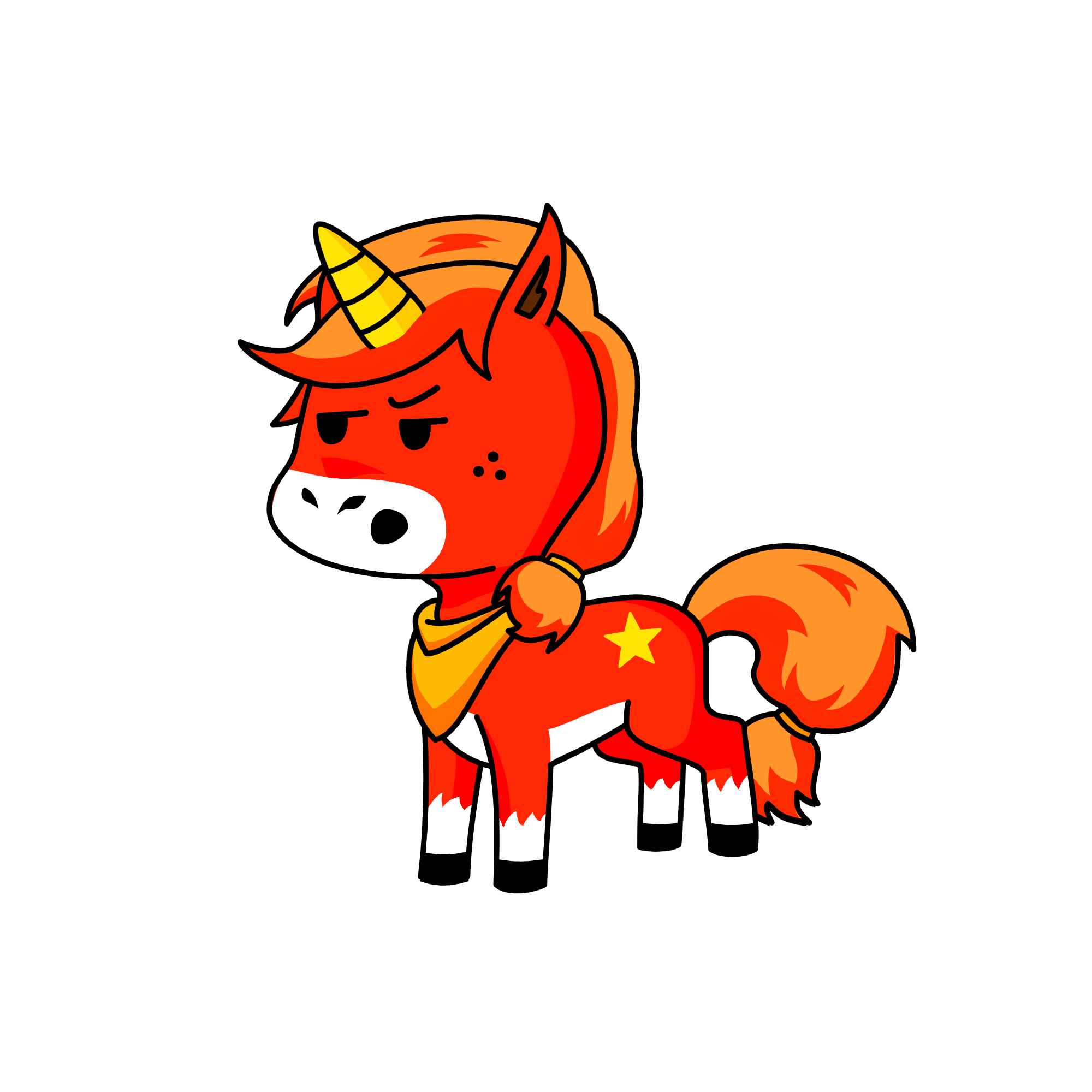 Fireball, the unicorn