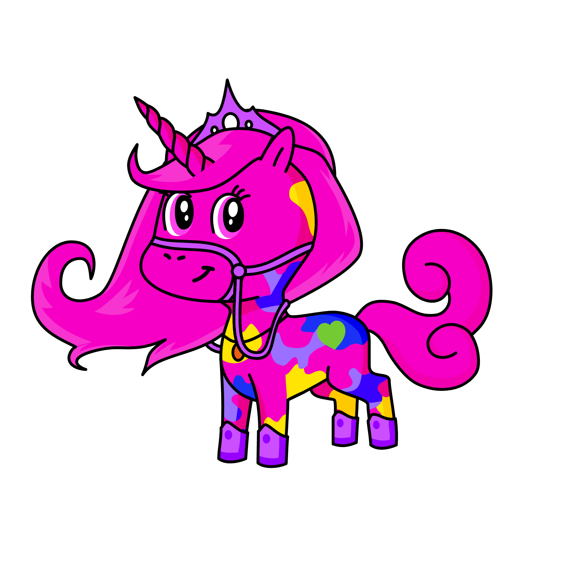 Pinky, the unicorn